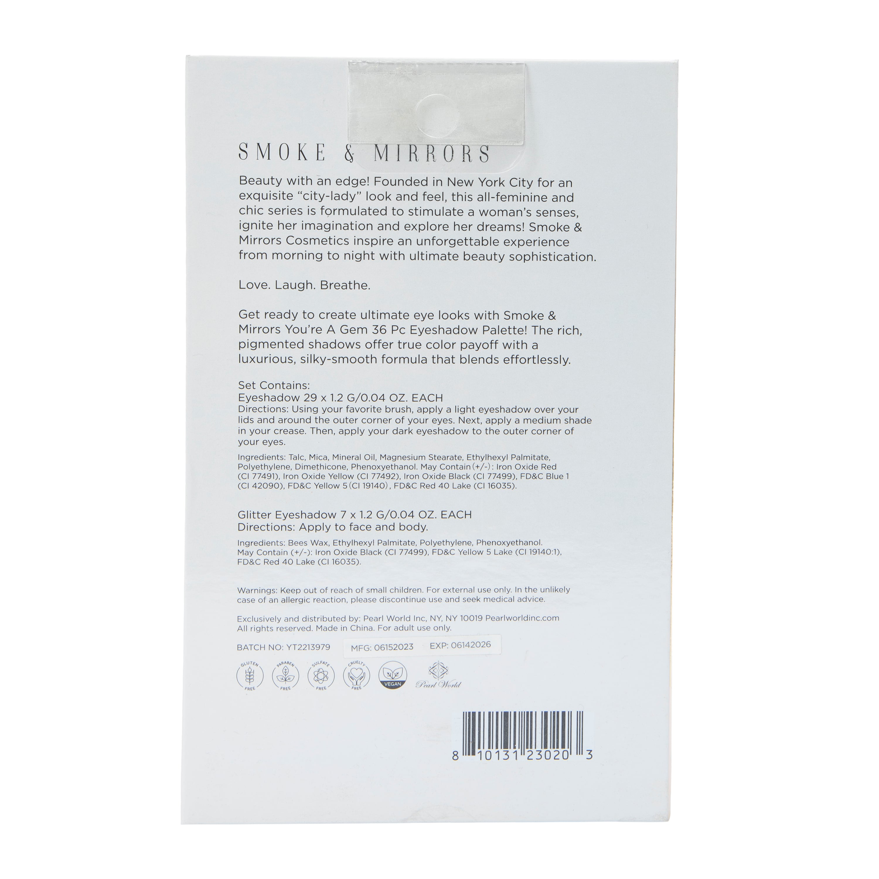 Smoke & Mirrors You’Re A Gem Eyeshadow Palette 36-Piece