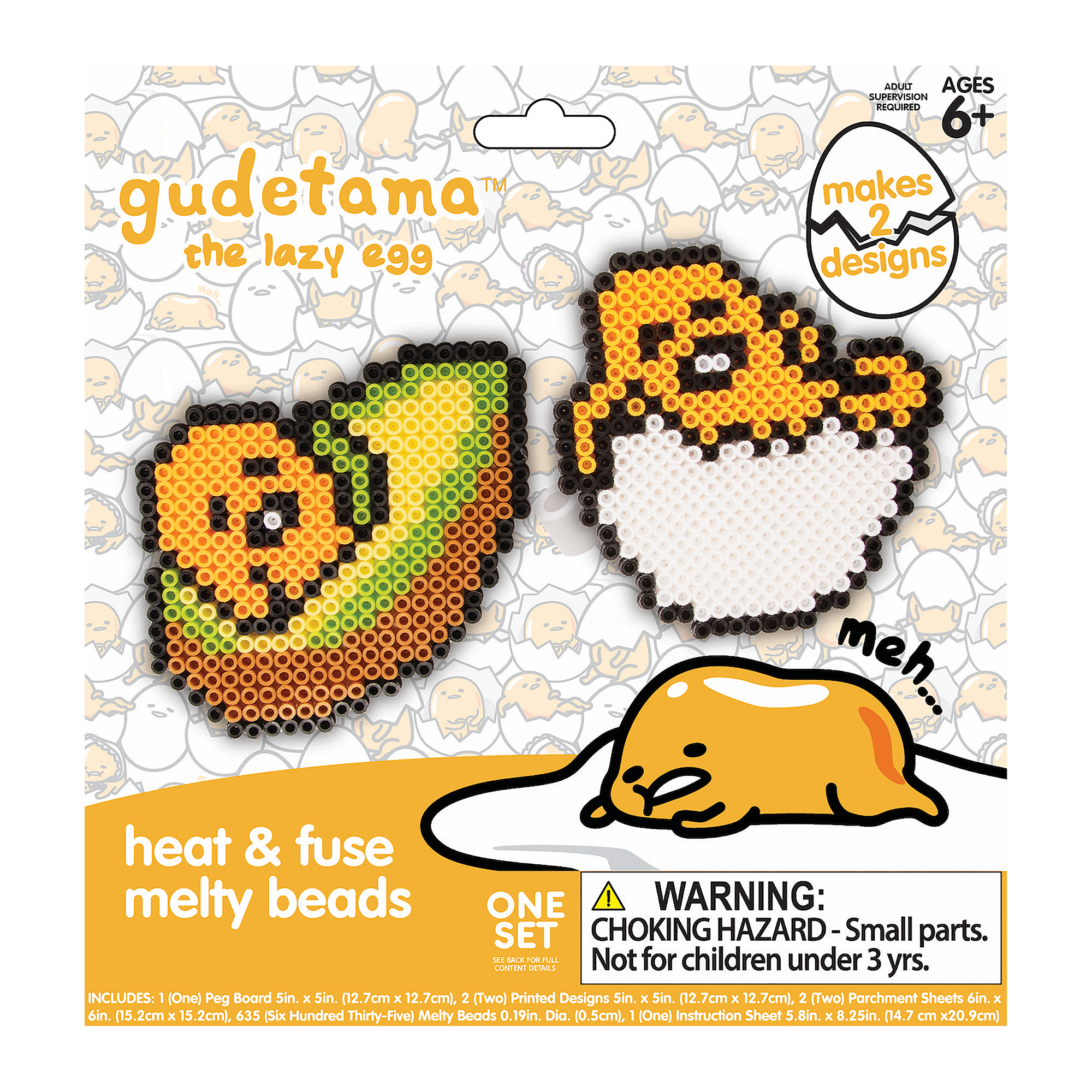 Gudetama The Lazy Egg™ Heat & Fuse Melty Beads