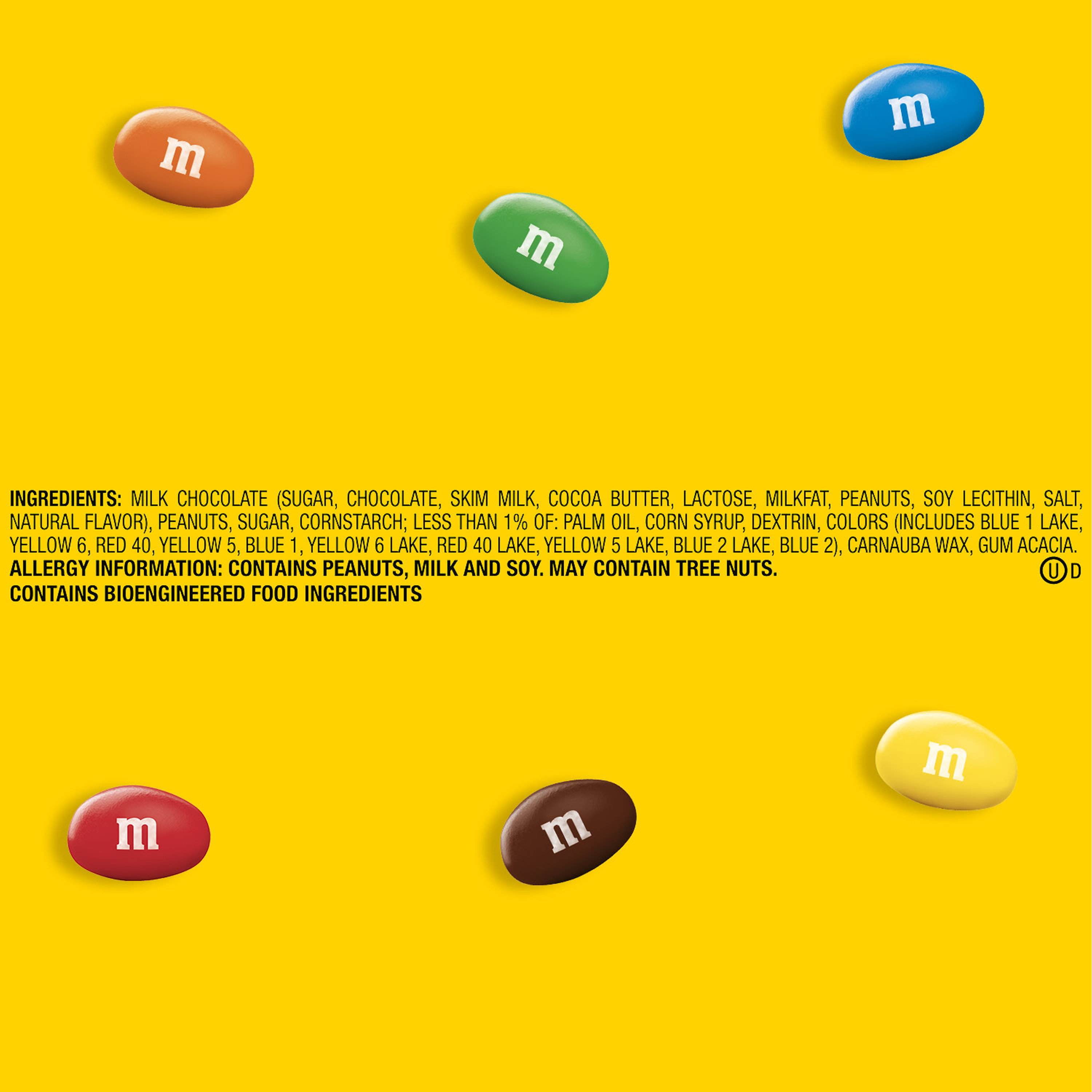 M&M'S Peanut Milk Chocolate Candy, Share Size, 3.27 oz Bag