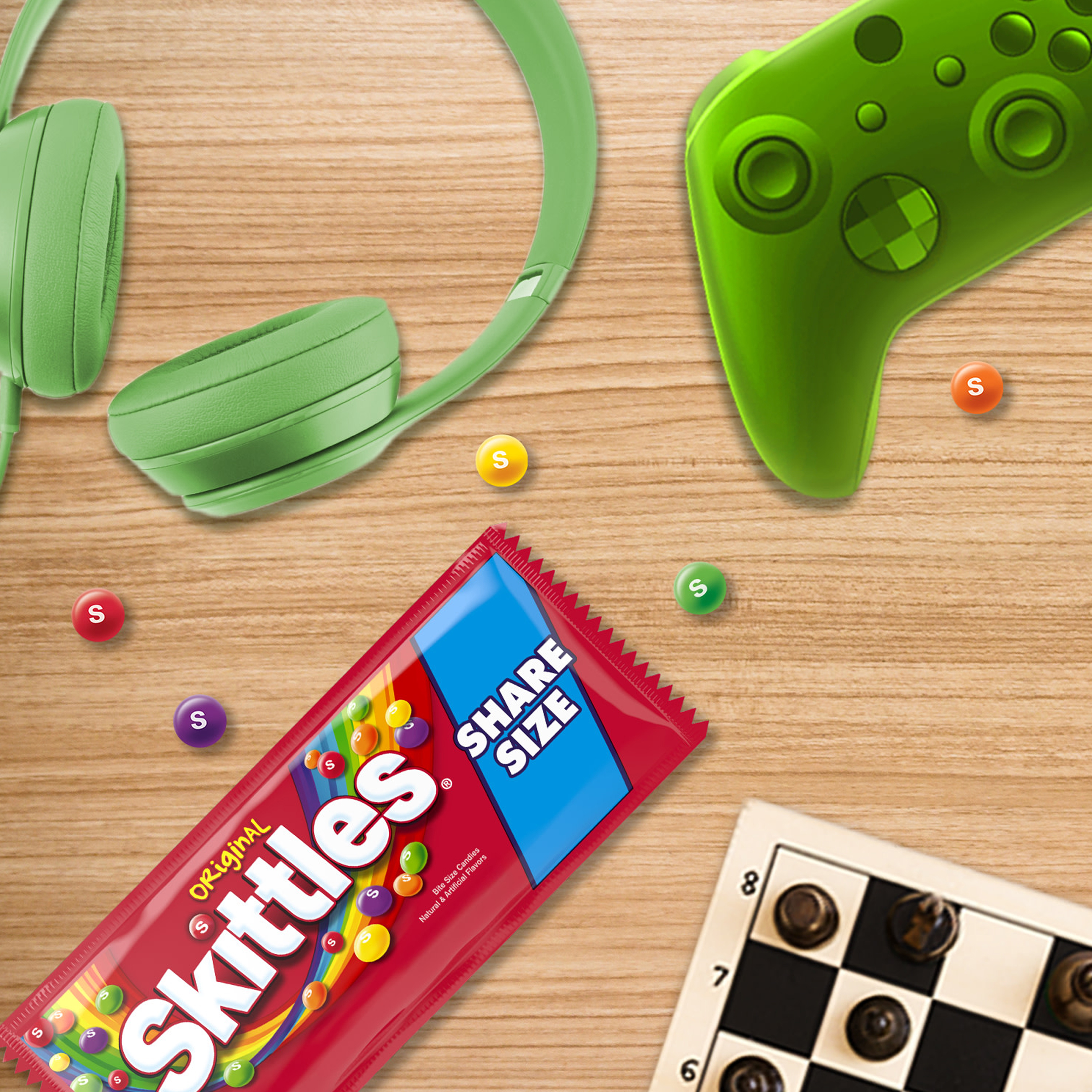 SKITTLES Original Chewy Candy, Share Size, 4 oz Bag