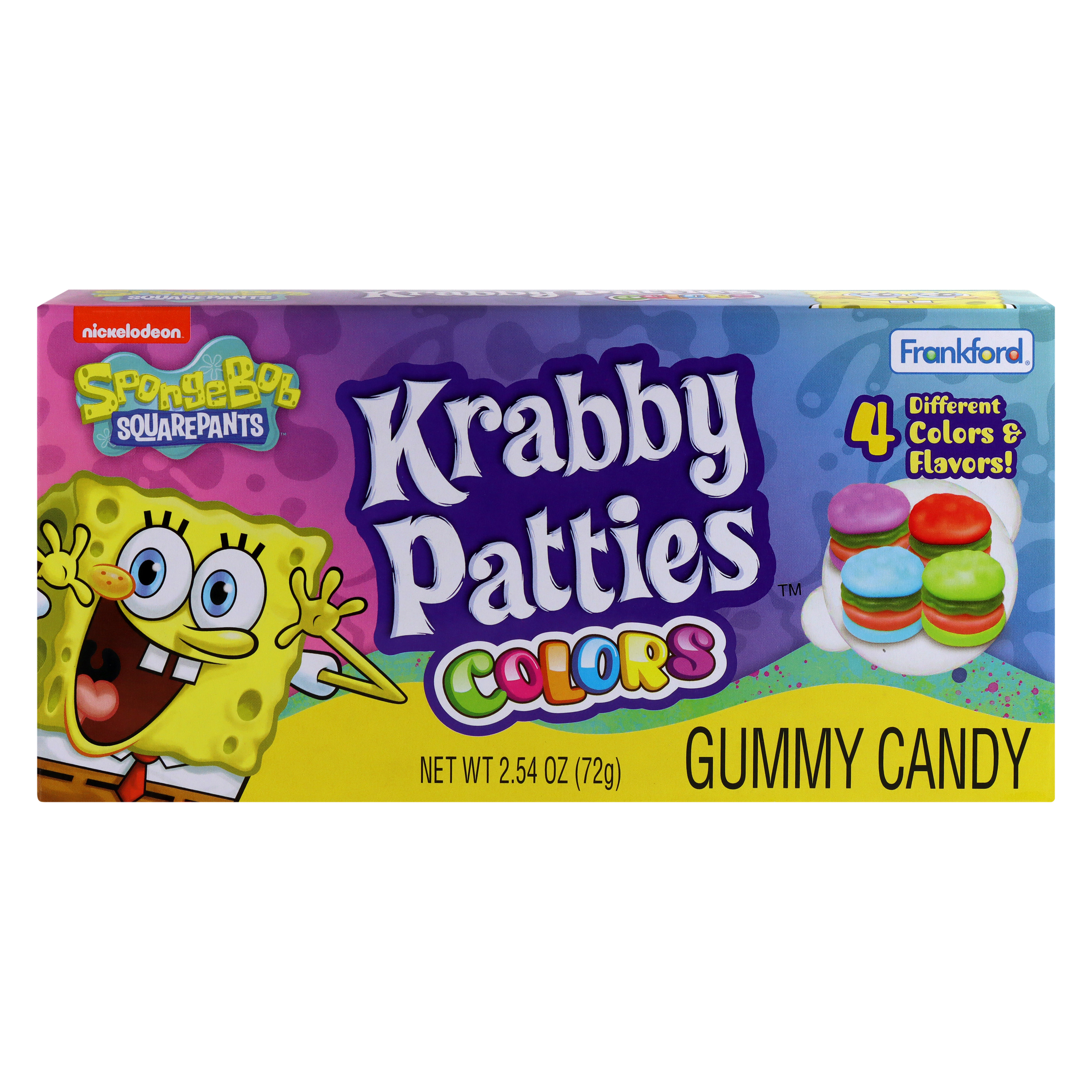 Spongebob Squarepants™ Gummy Krabby Patties Colors Candy Box 2.54oz