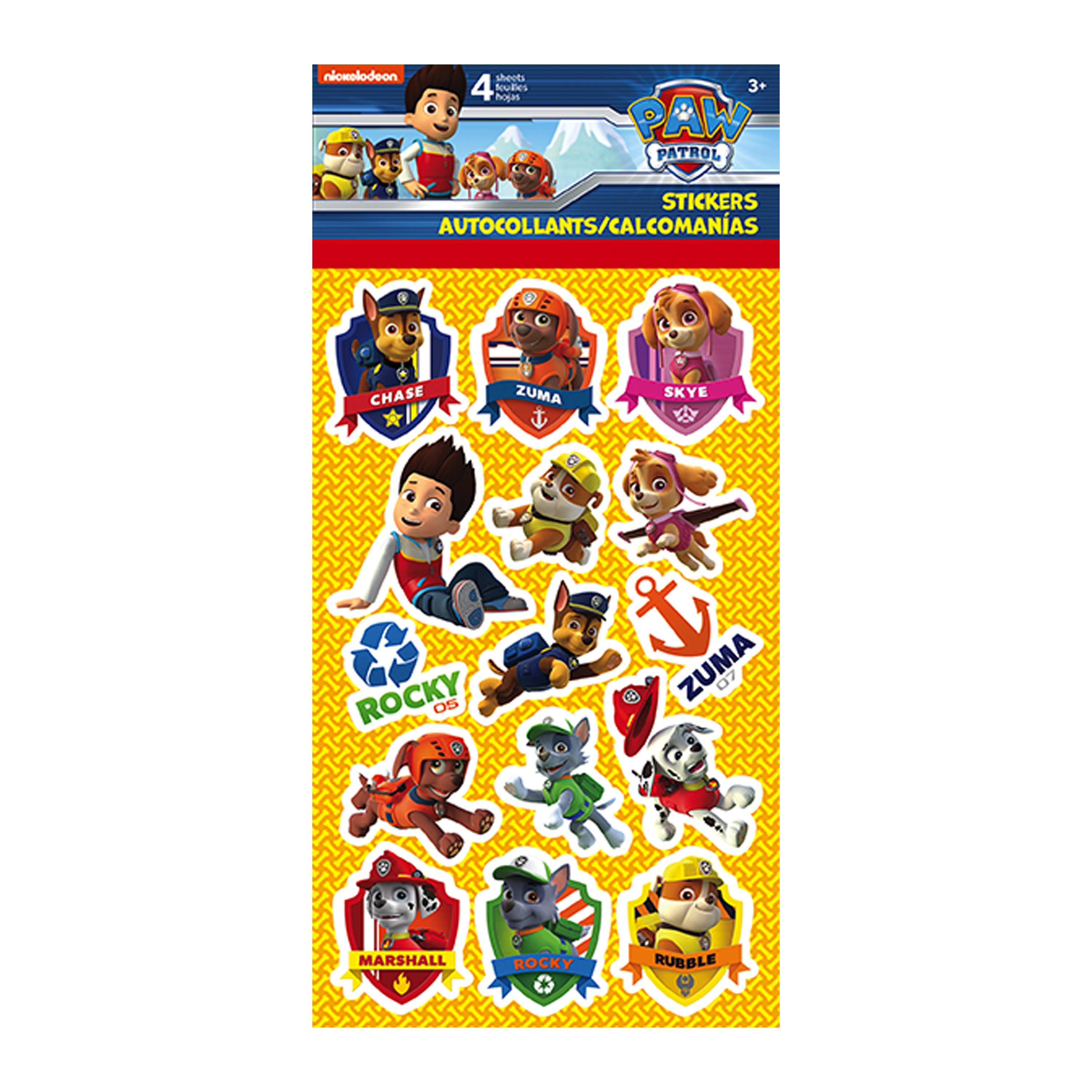 Paw Patrol™ Stickers 4 Sheets