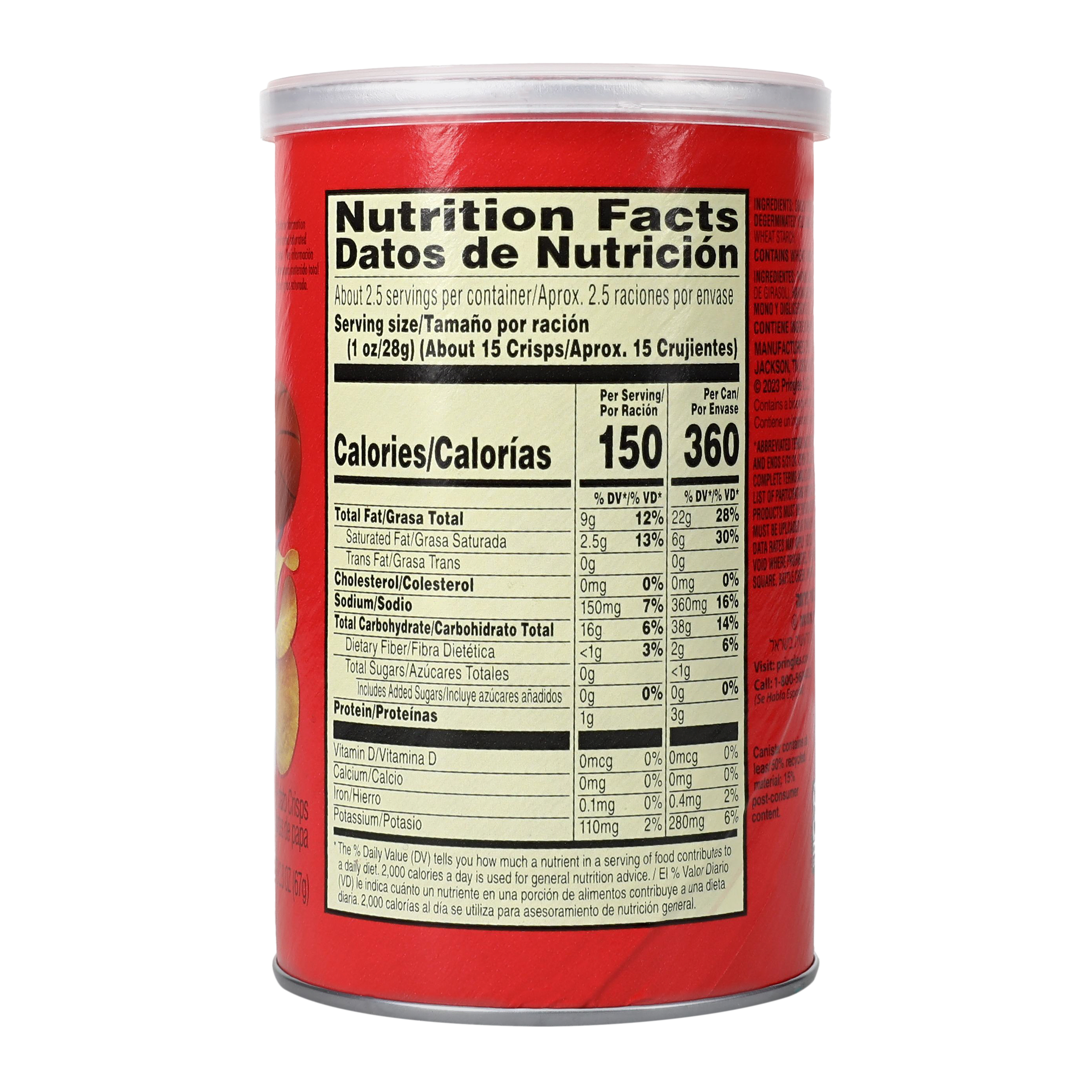 Pringles® Original Potato Crisps 2.3oz