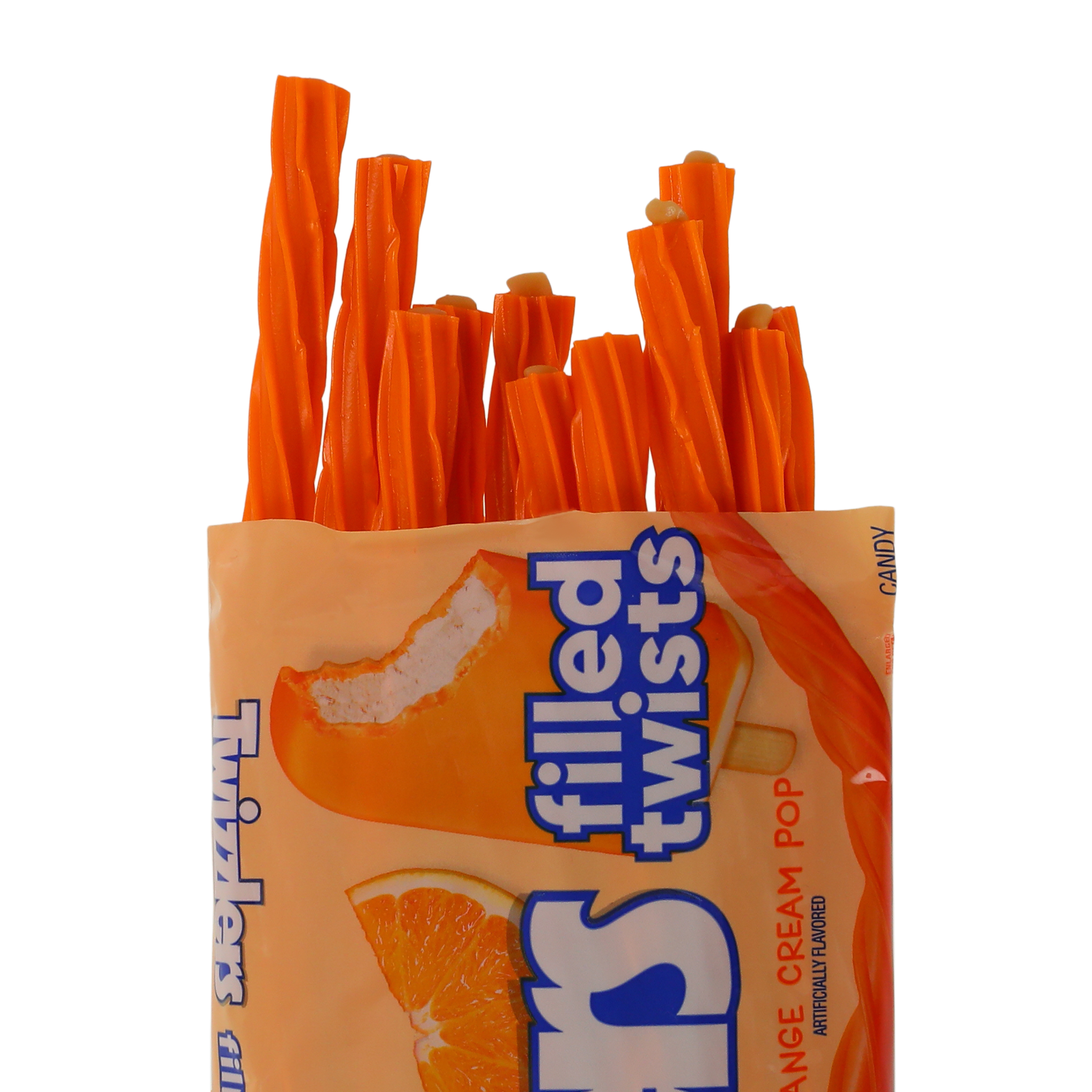 Twizzlers® Orange Cream Pop Filled Twists™ 11oz Bag