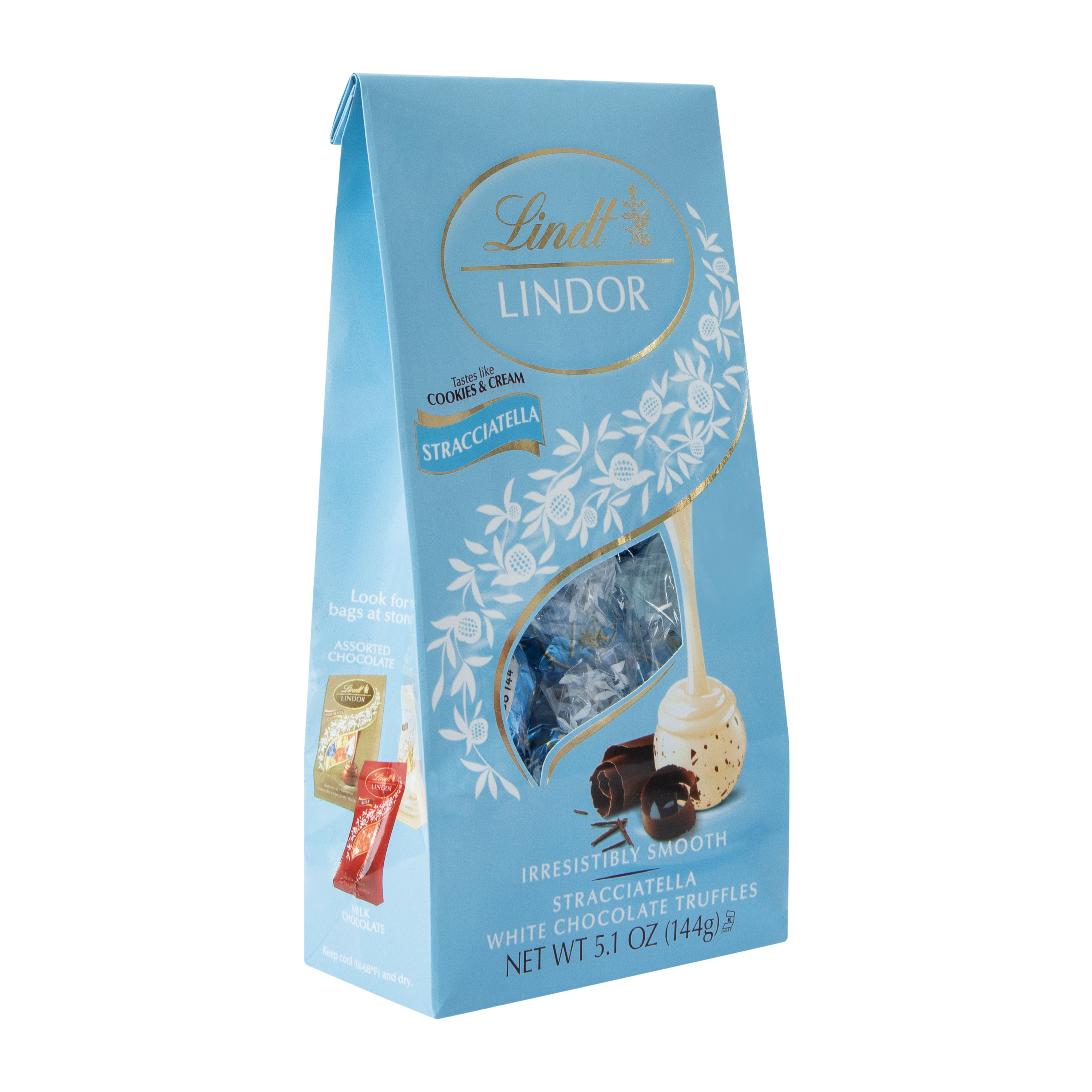 Lindt Lindor Stracciatella White Chocolate Truffles 5.1oz