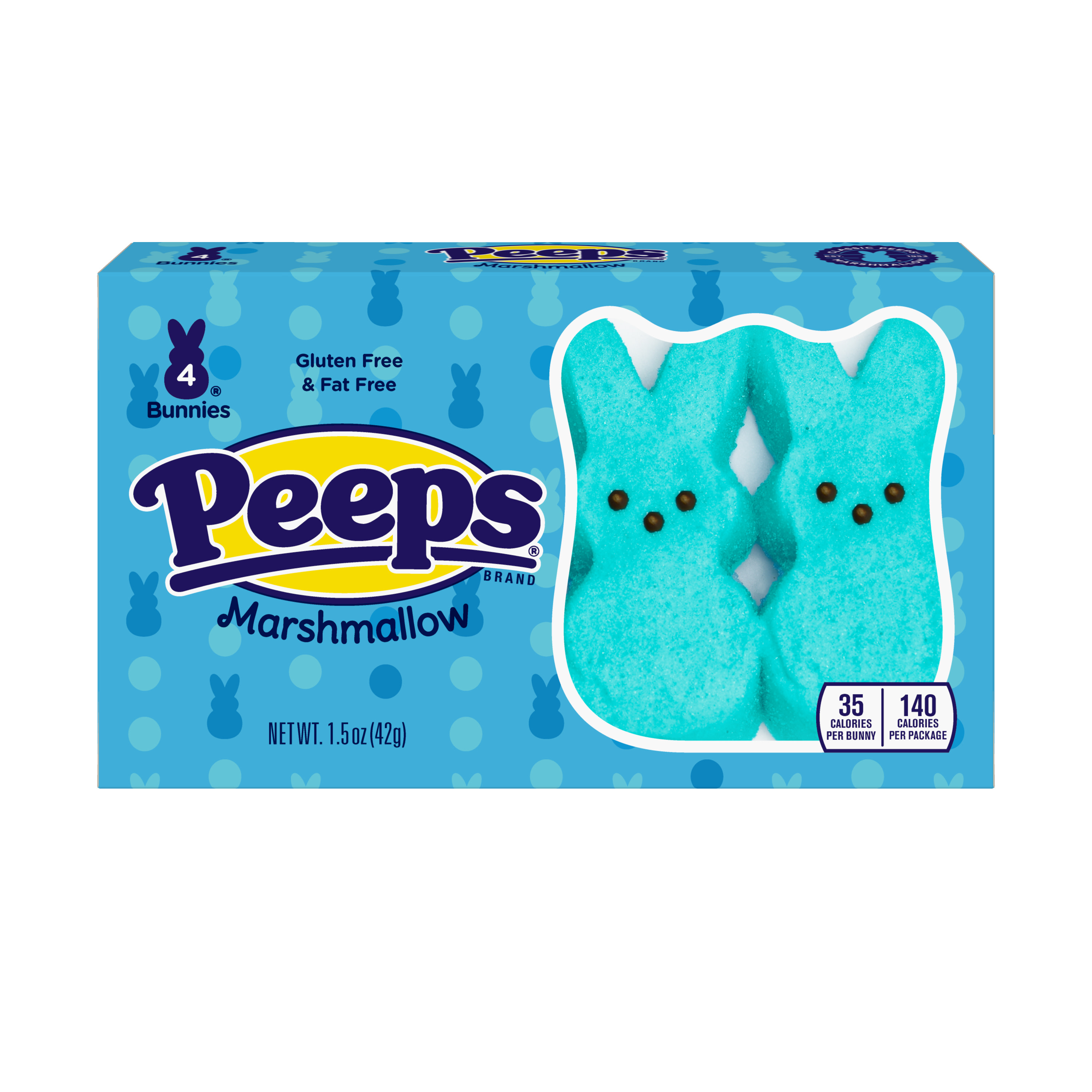 Peeps® Blue Marshmallow Bunnies 4-Pack