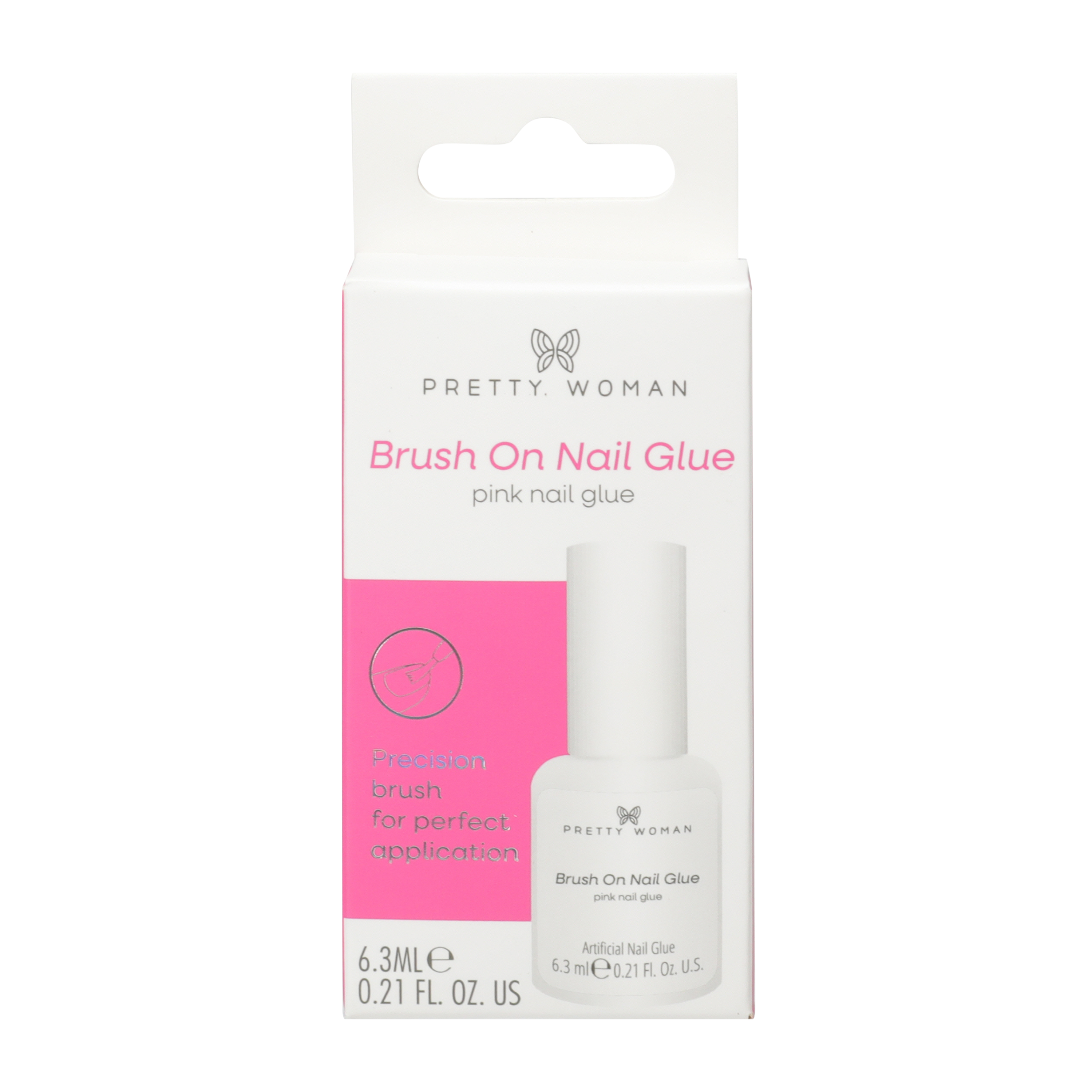 Pretty Woman Brush On Pink Nail Glue