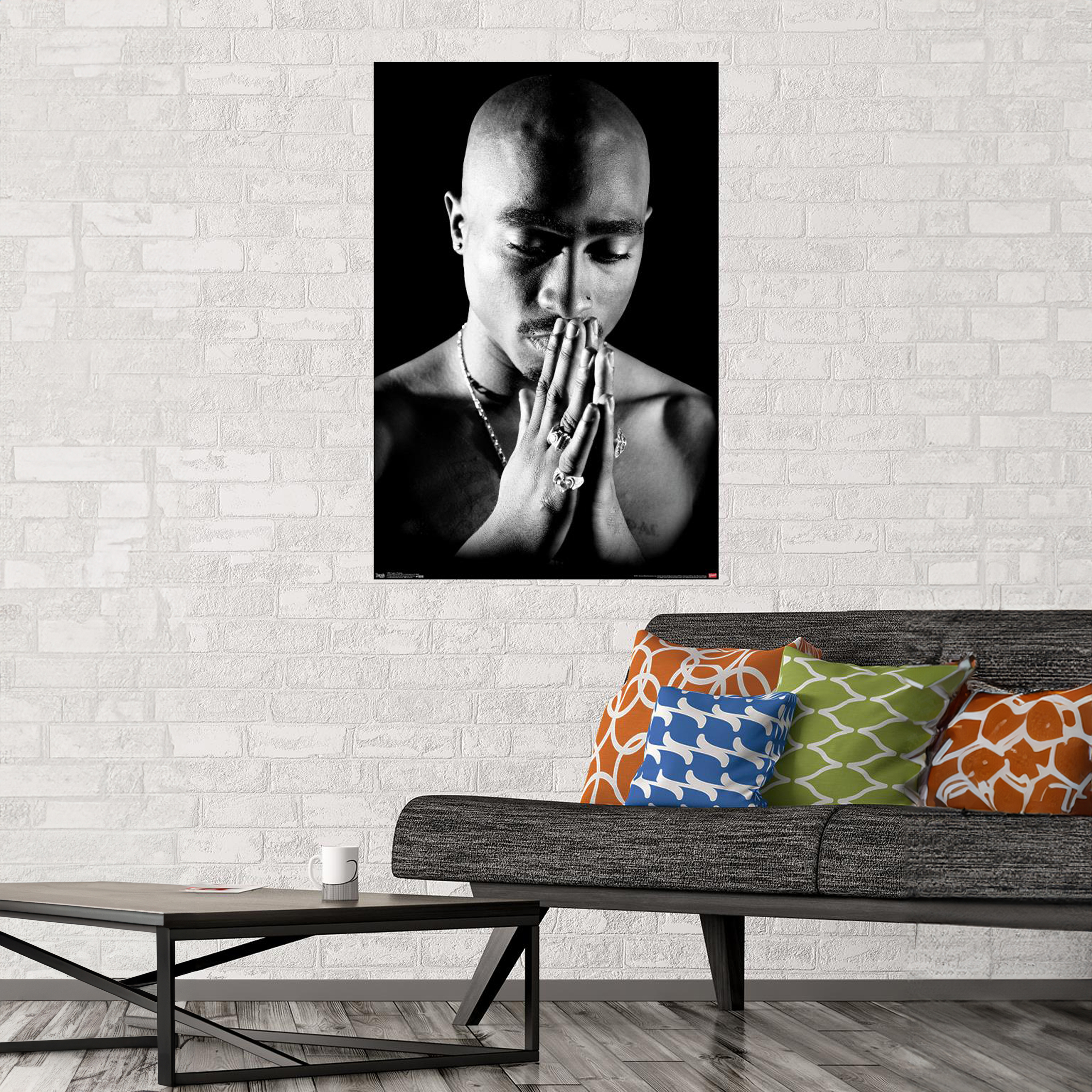 Tupac Praying Poster 22.37in x 34in