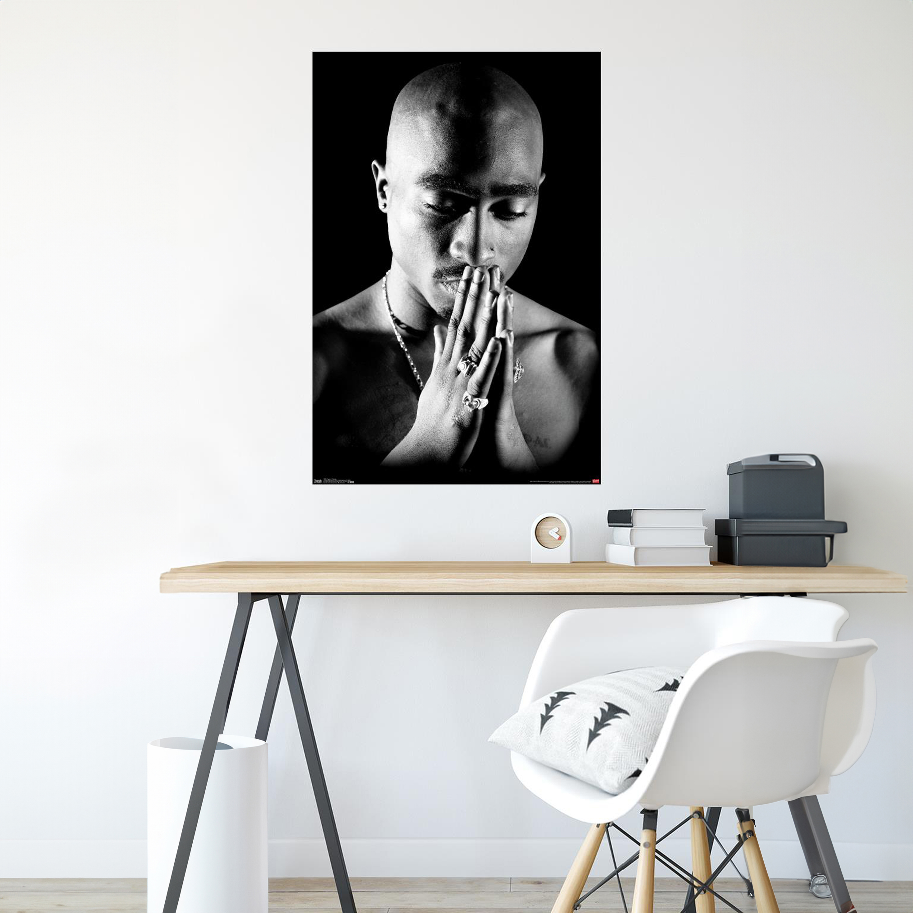 Tupac Praying Poster 22.37in x 34in