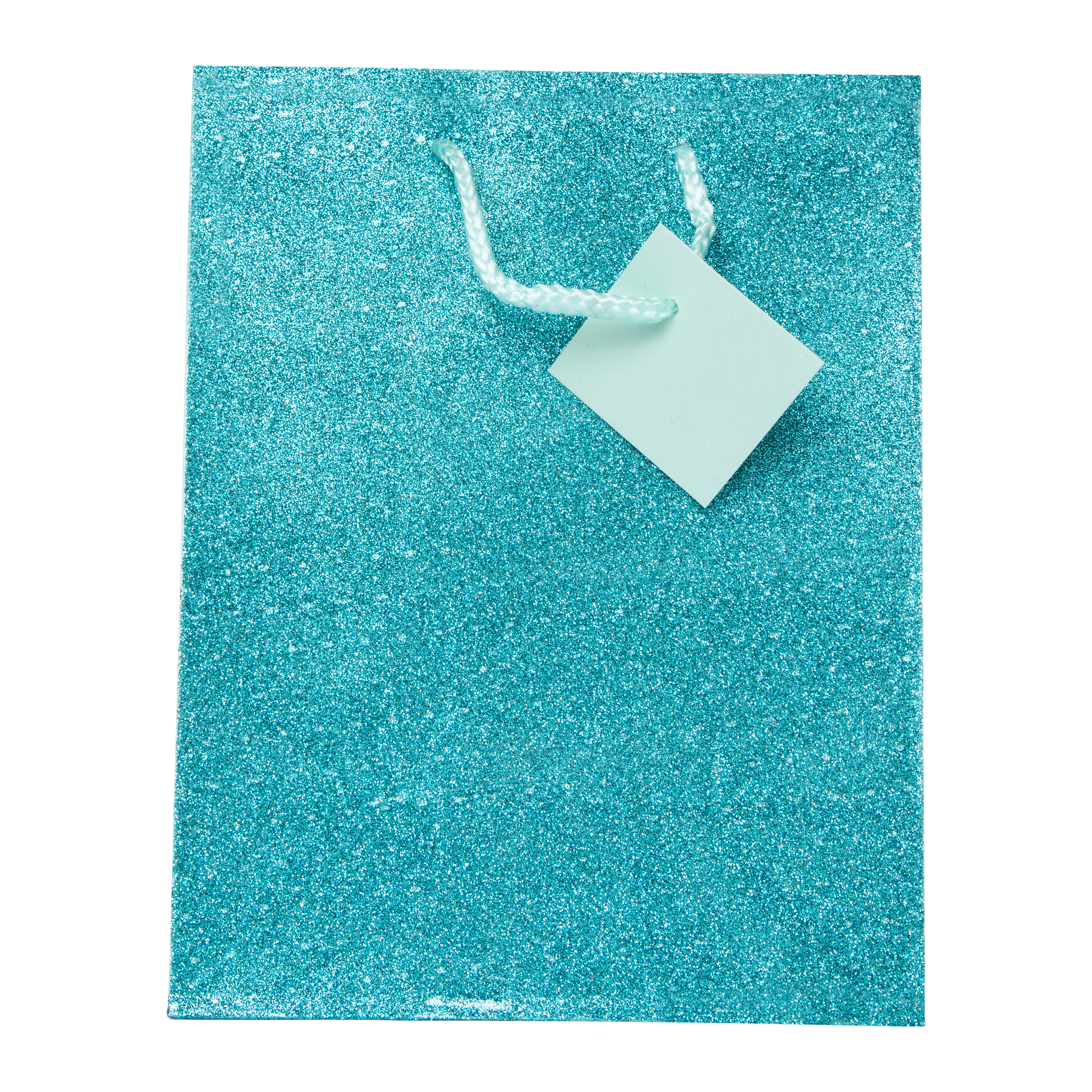 medium pastel glitter gift bag 9in x 7in
