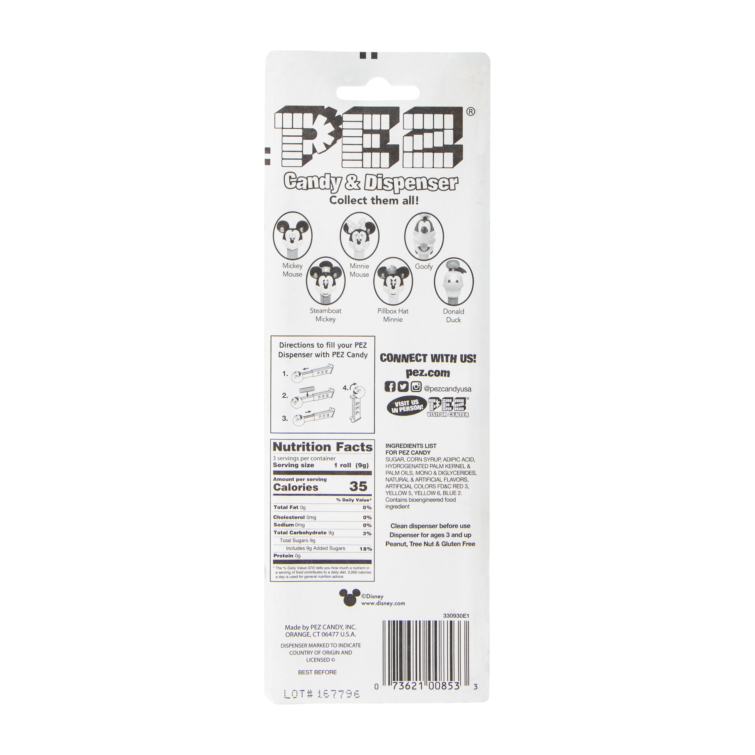 Disney Mickey Mouse & Friends Pez® Dispenser Candy