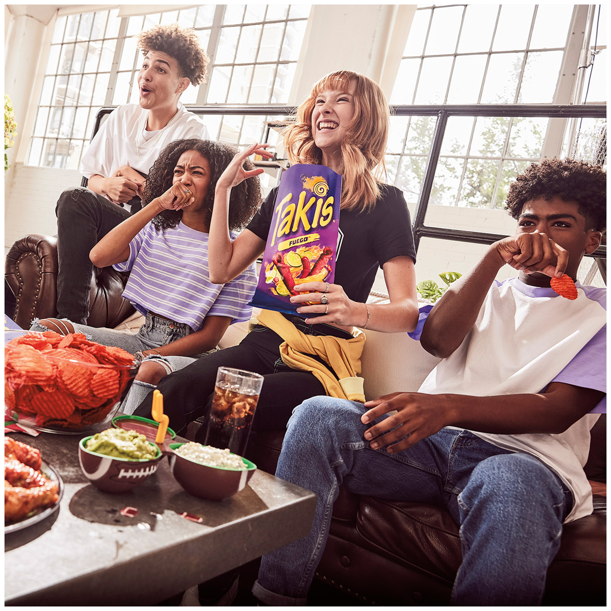 Takis Fuego Rolled Tortilla Chips, Hot Chili Pepper And Lime Artificially Flavored, 9.9oz Bag