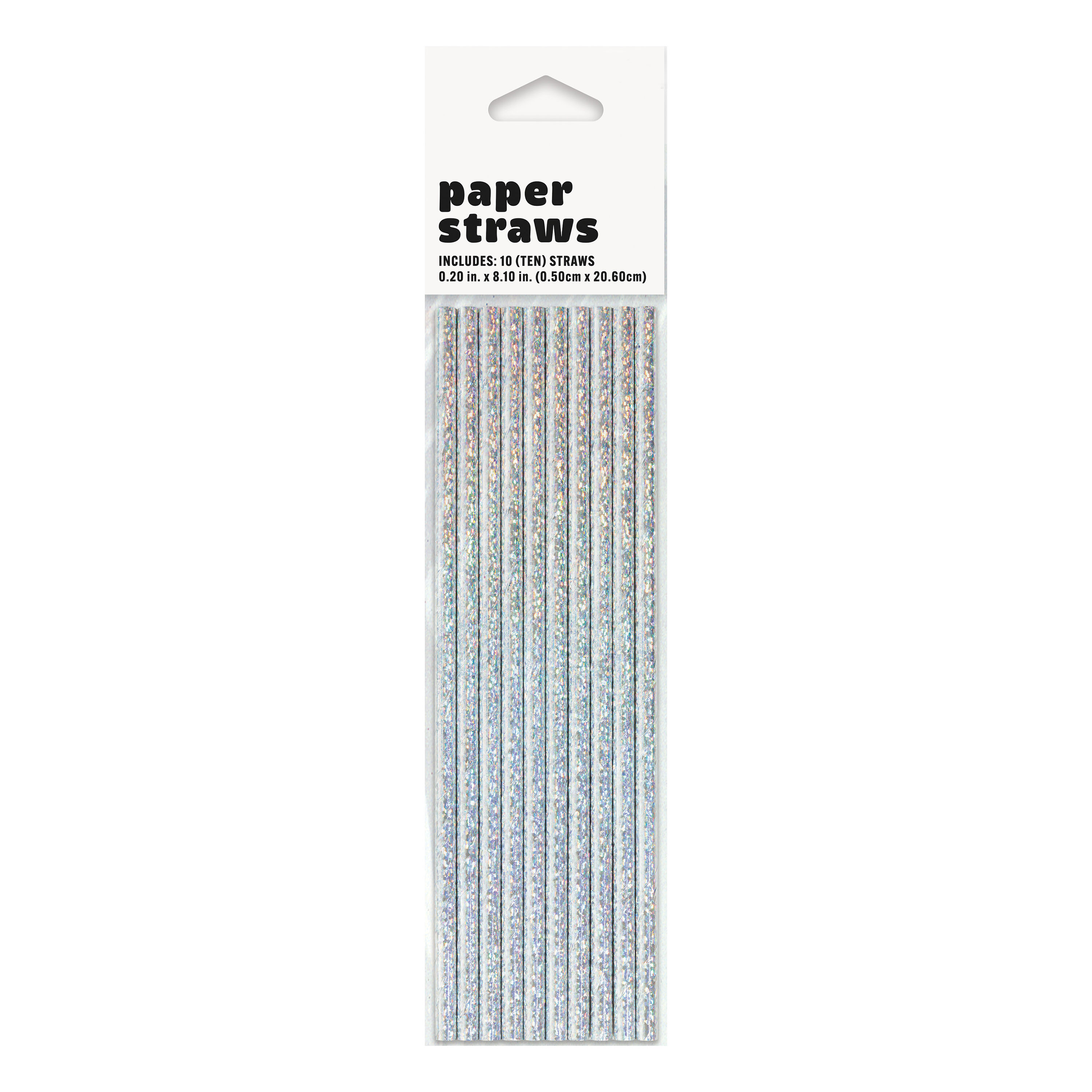 Prismatic Paper Straws 10-Count