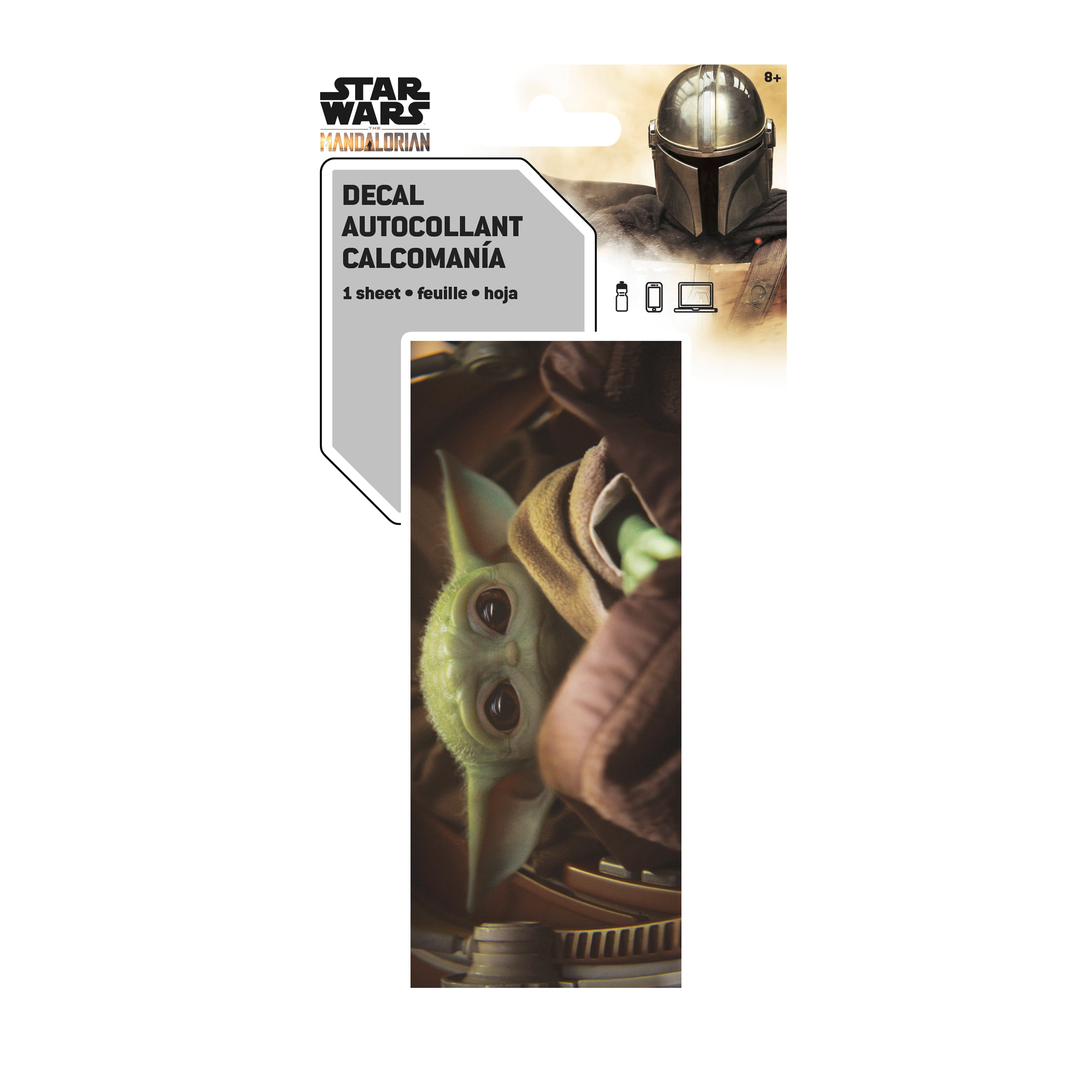 Star Wars The Mandalorian Grogu Sticker Decal 4in x 8in