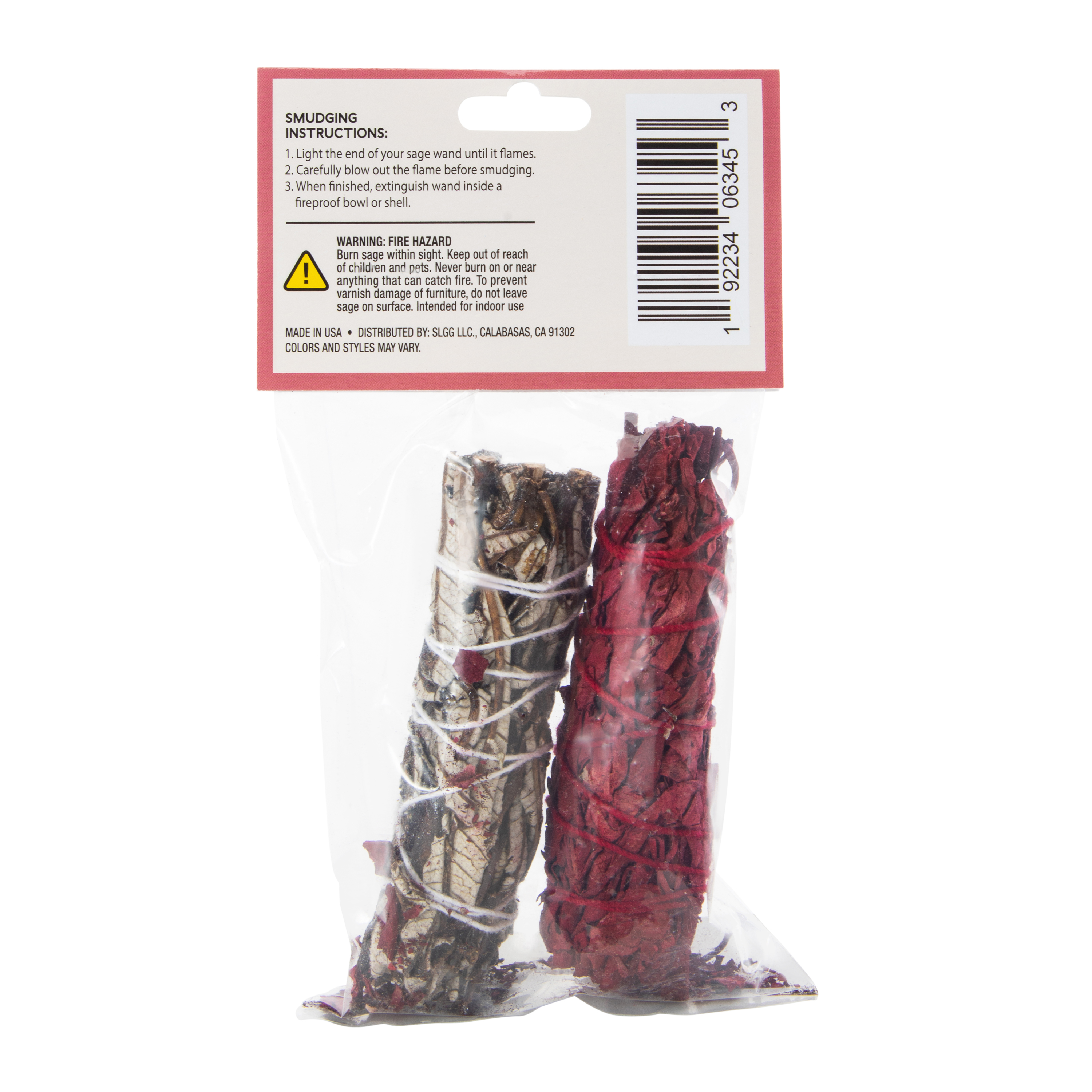 Exotic Sage Smudge Wands 2-Pack - Dragon's Blood & Yerba Santa