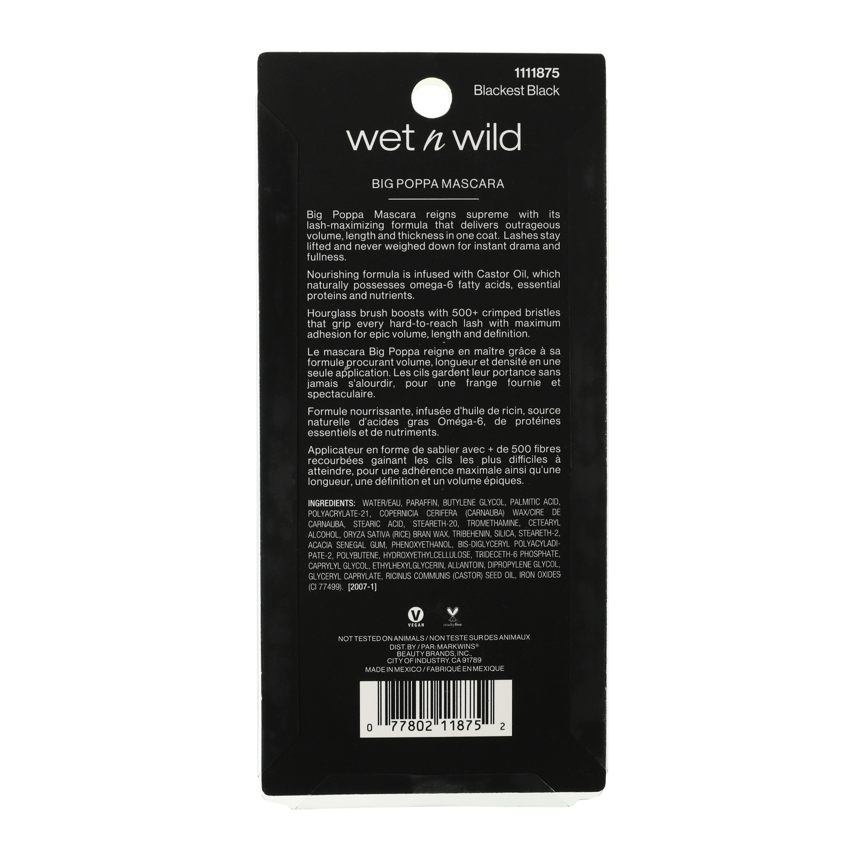 Wet N Wild® Big Poppa Mascara - Black