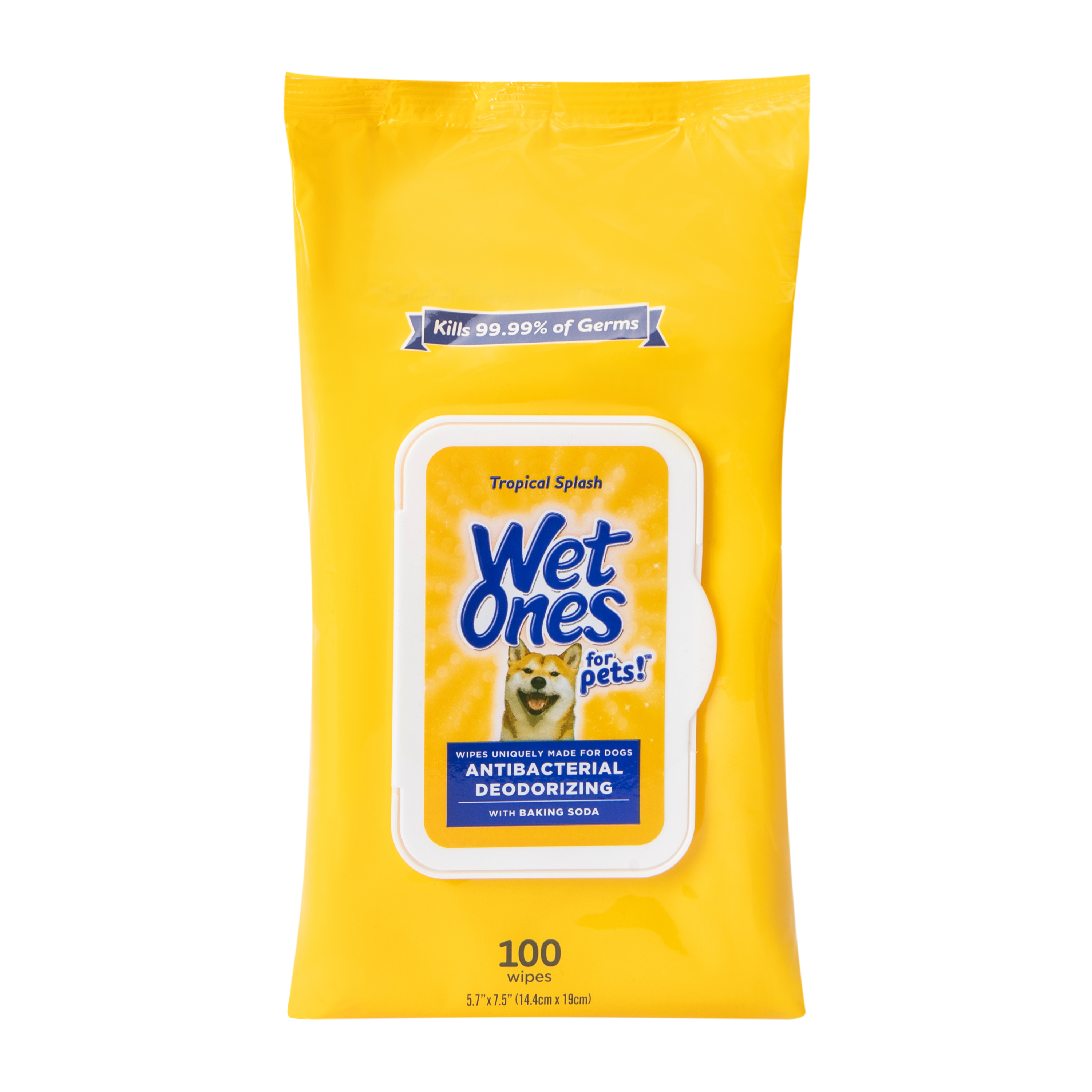 Wet Ones For Pets!™ Tropical Splash Antibacterial Deodorizing 100-Wipes