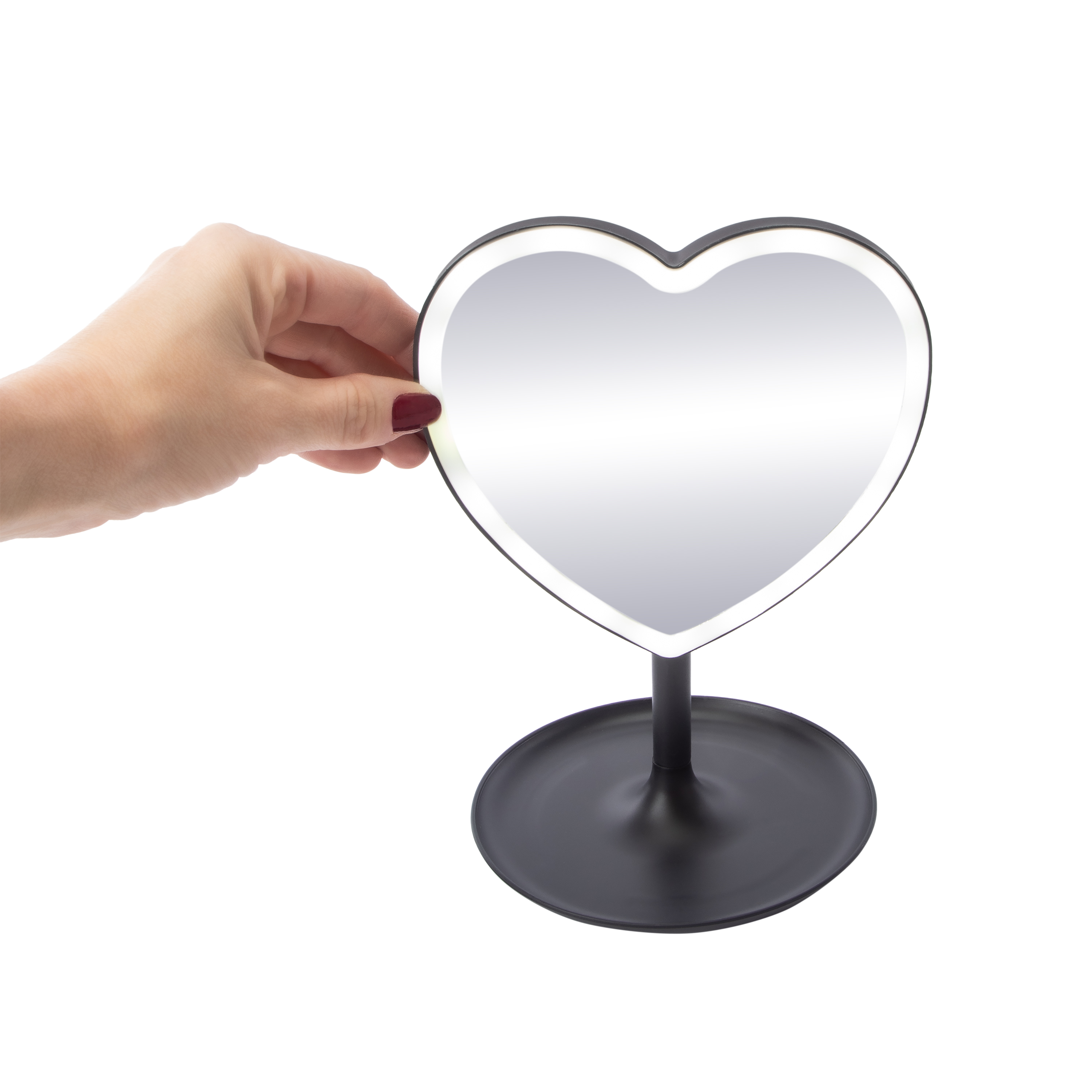 Heart-Shaped LED Vanity Mirror 13.5in