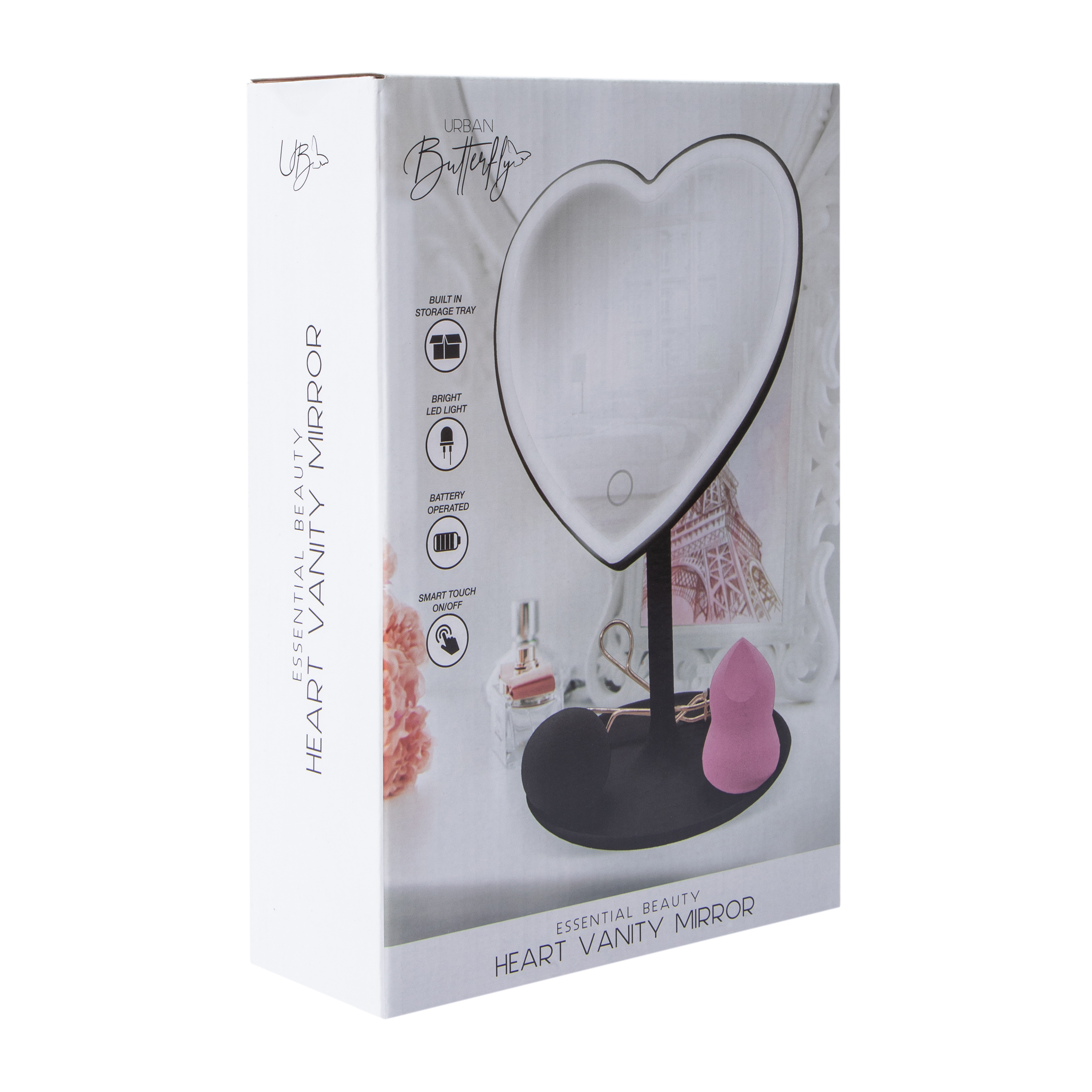 Heart-Shaped LED Vanity Mirror 13.5in