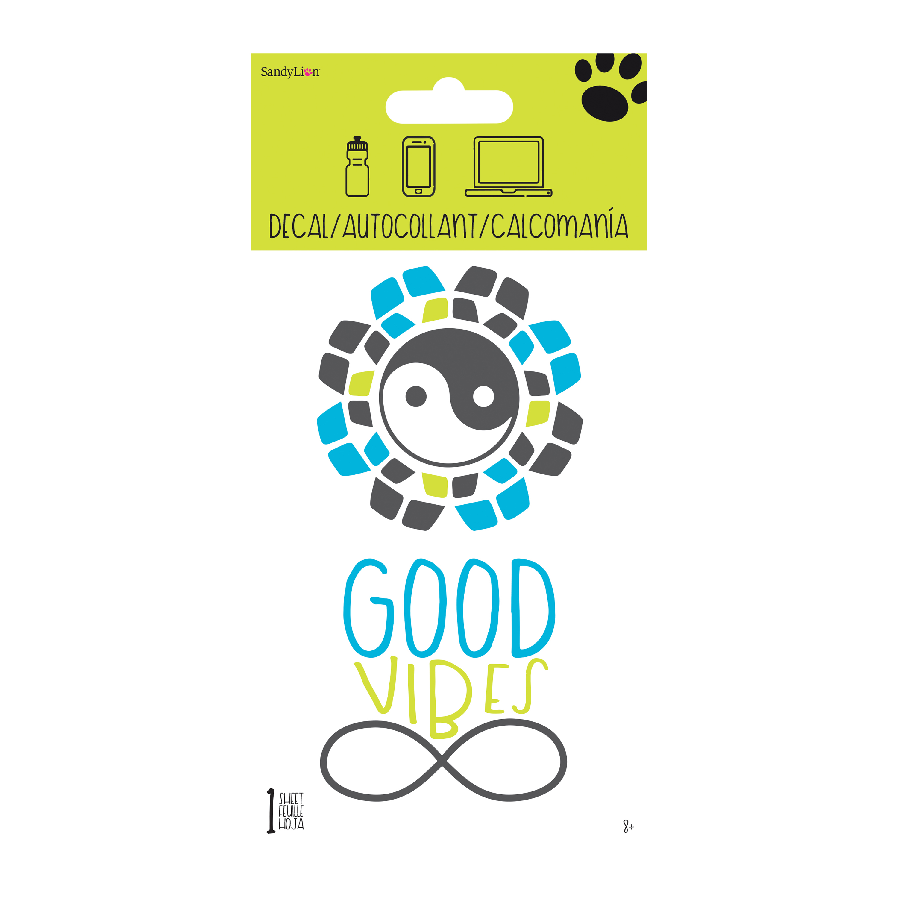 'Good Vibes' Sticker Decal 4in x 8in