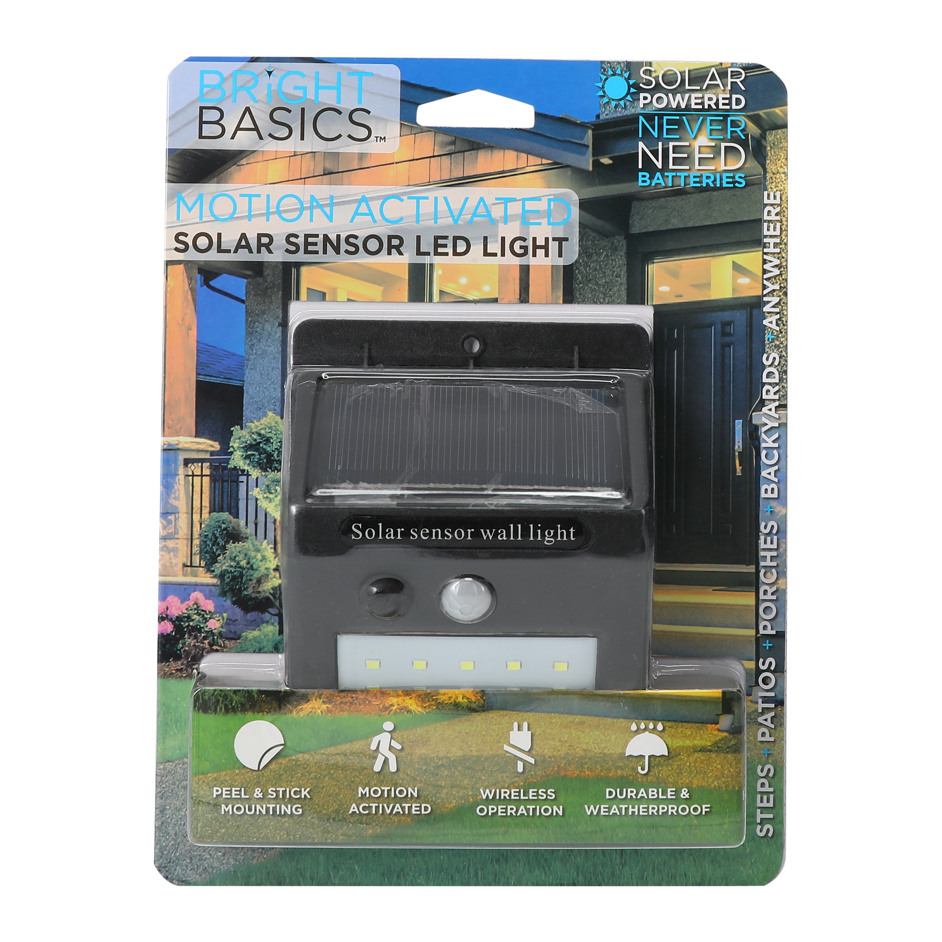 Solar Powered Motion Sensor Light