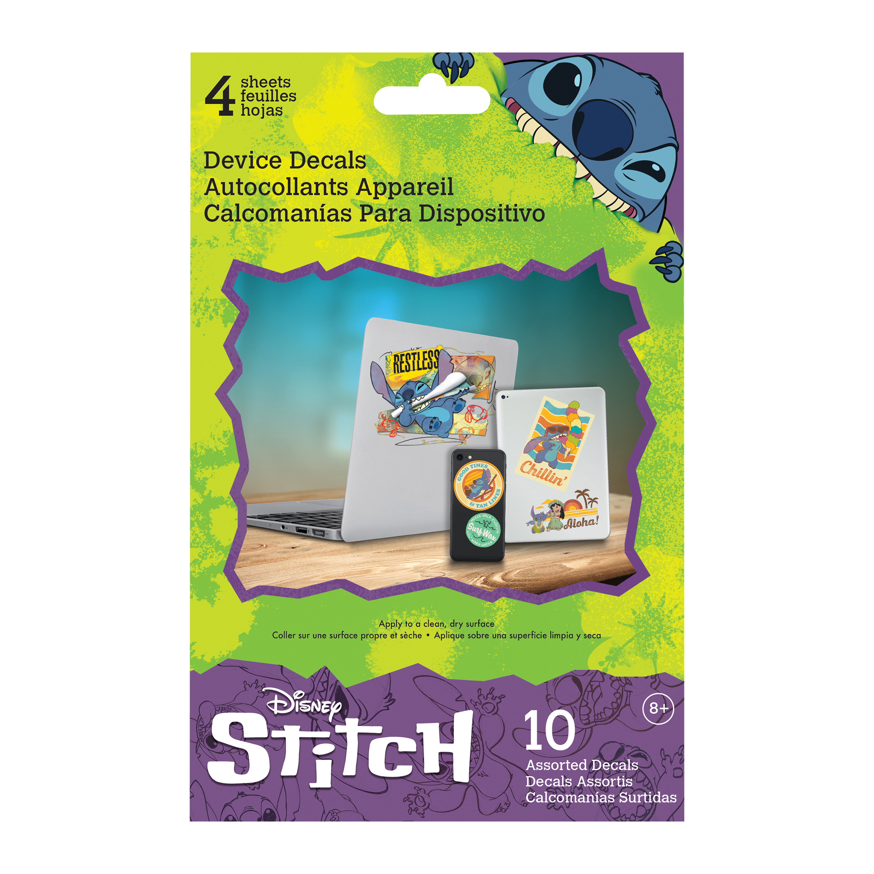 Disney Stitch Device Decals 10-Count