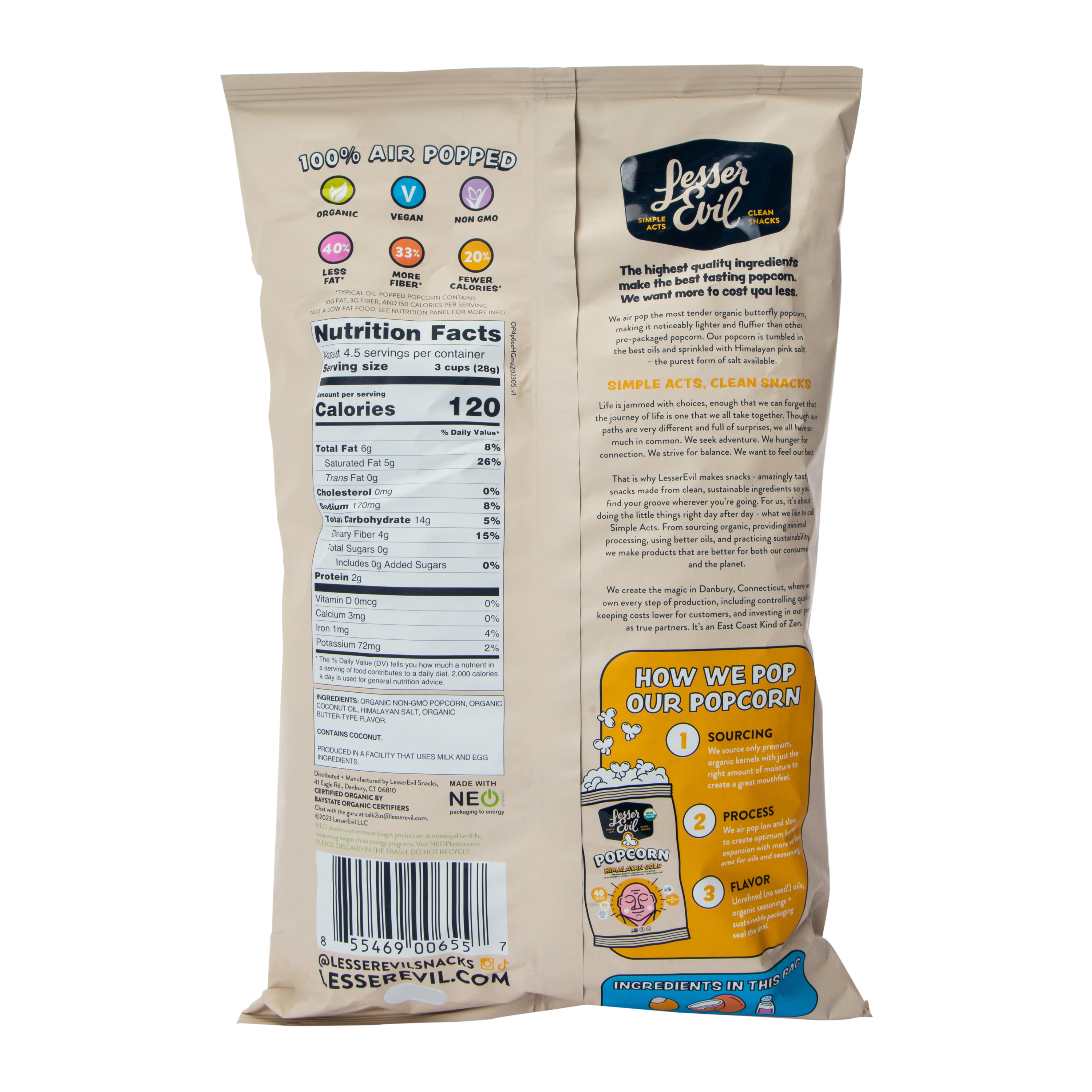 Lesser Evil® Himalayan Gold Popcorn