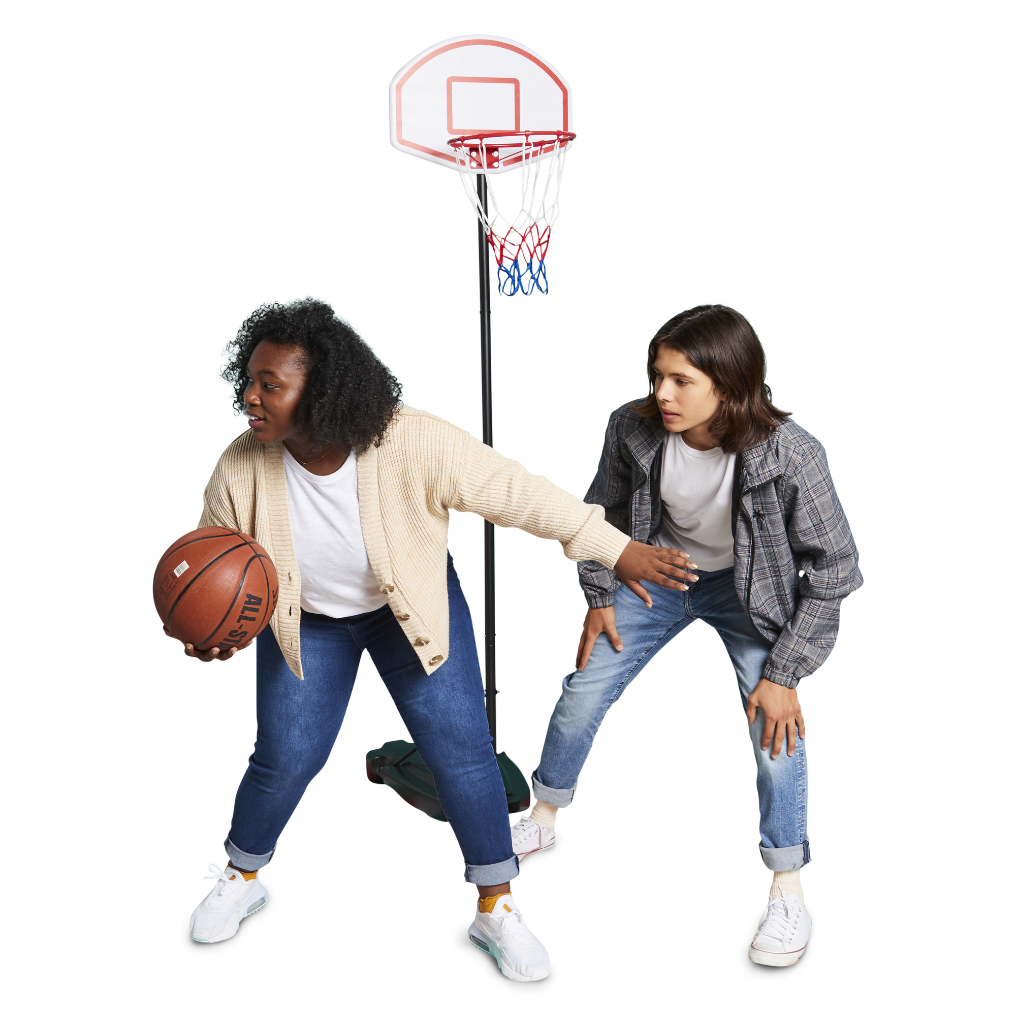 Adjustable 6-Foot Basketball Hoop