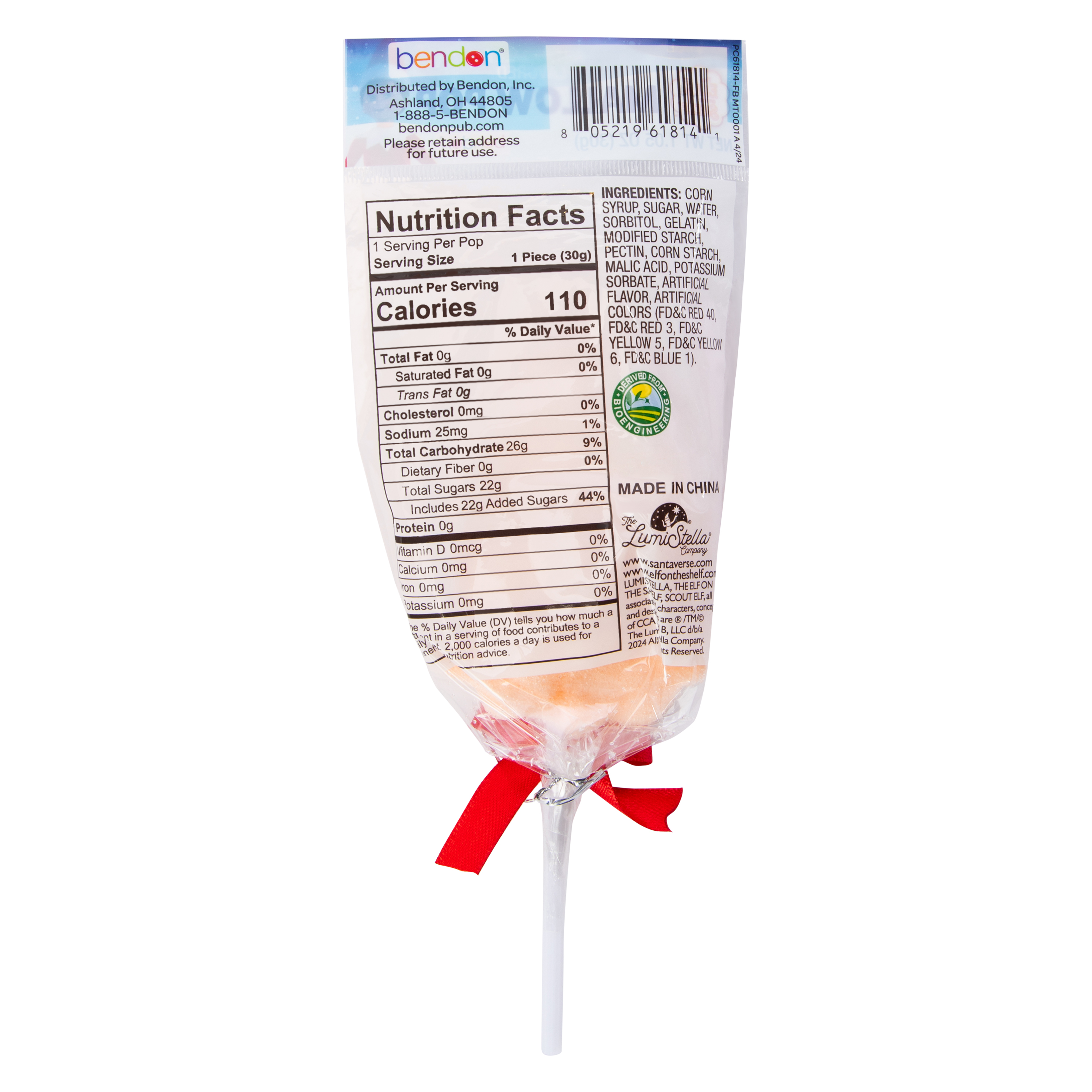 The Elf On The Shelf® Marshmallow Pop Candy 1.5oz