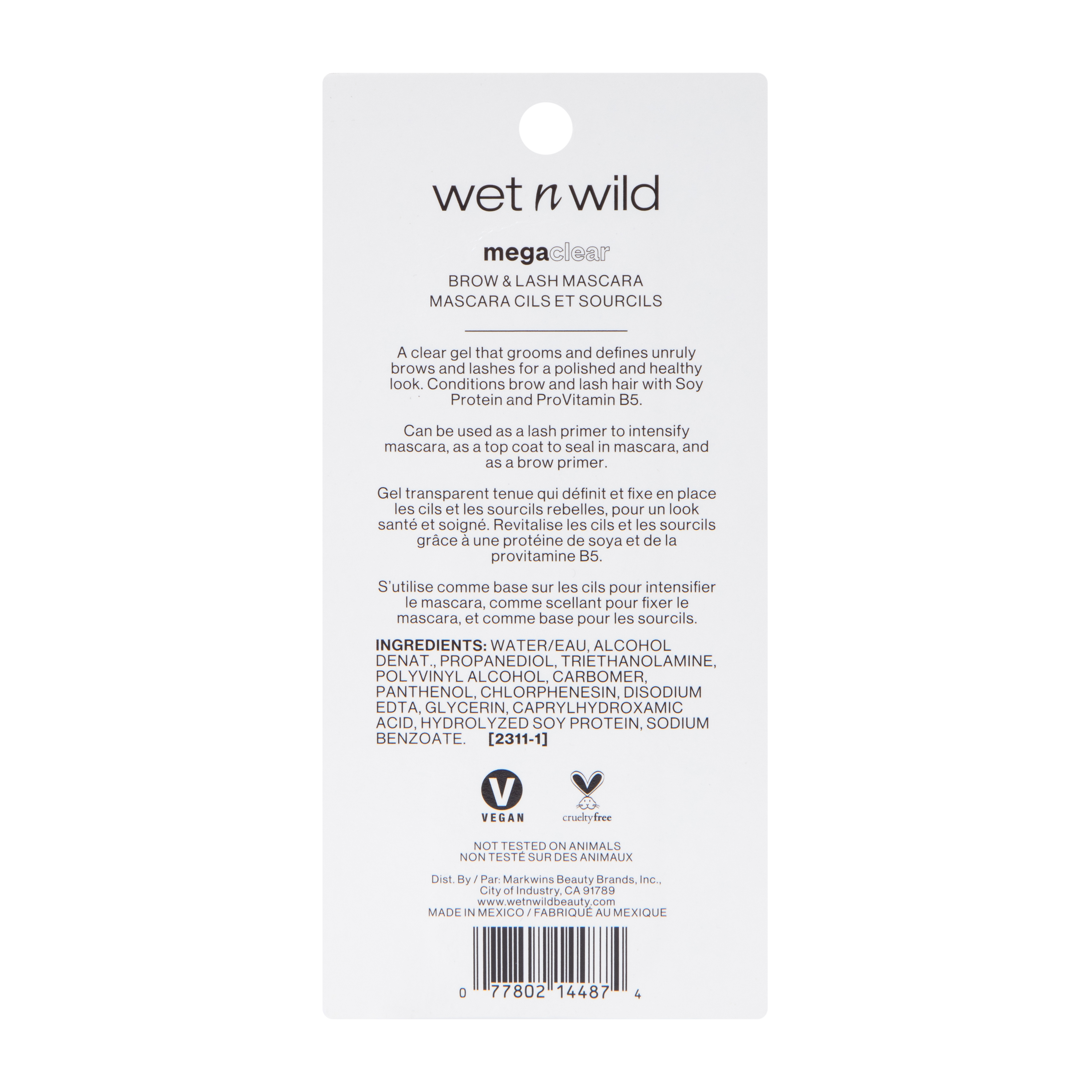 Wet N Wild® Mega Clear™ Brow & Lash Mascara