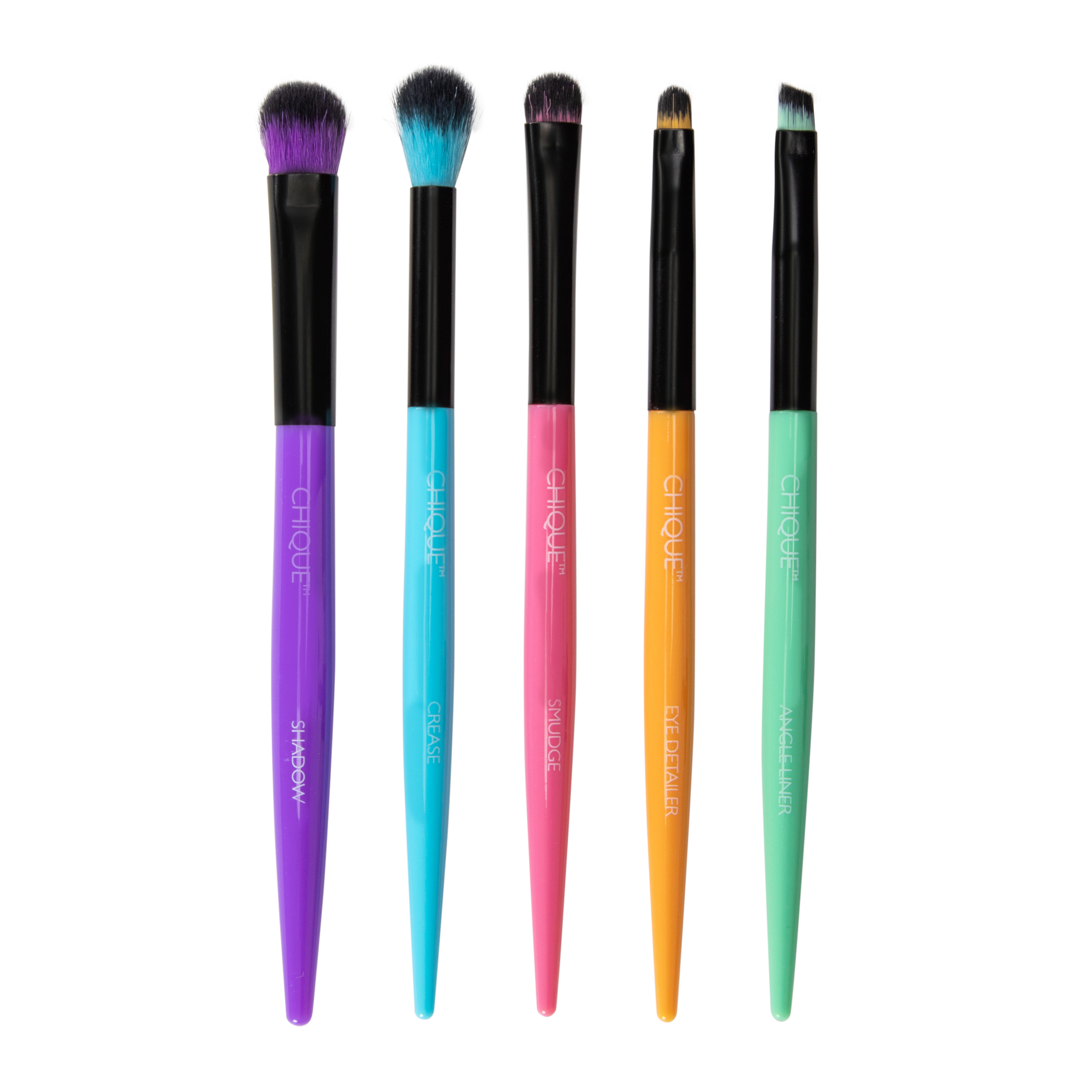 Chique™ 5-Piece Eye Makeup Brush Set - Bright