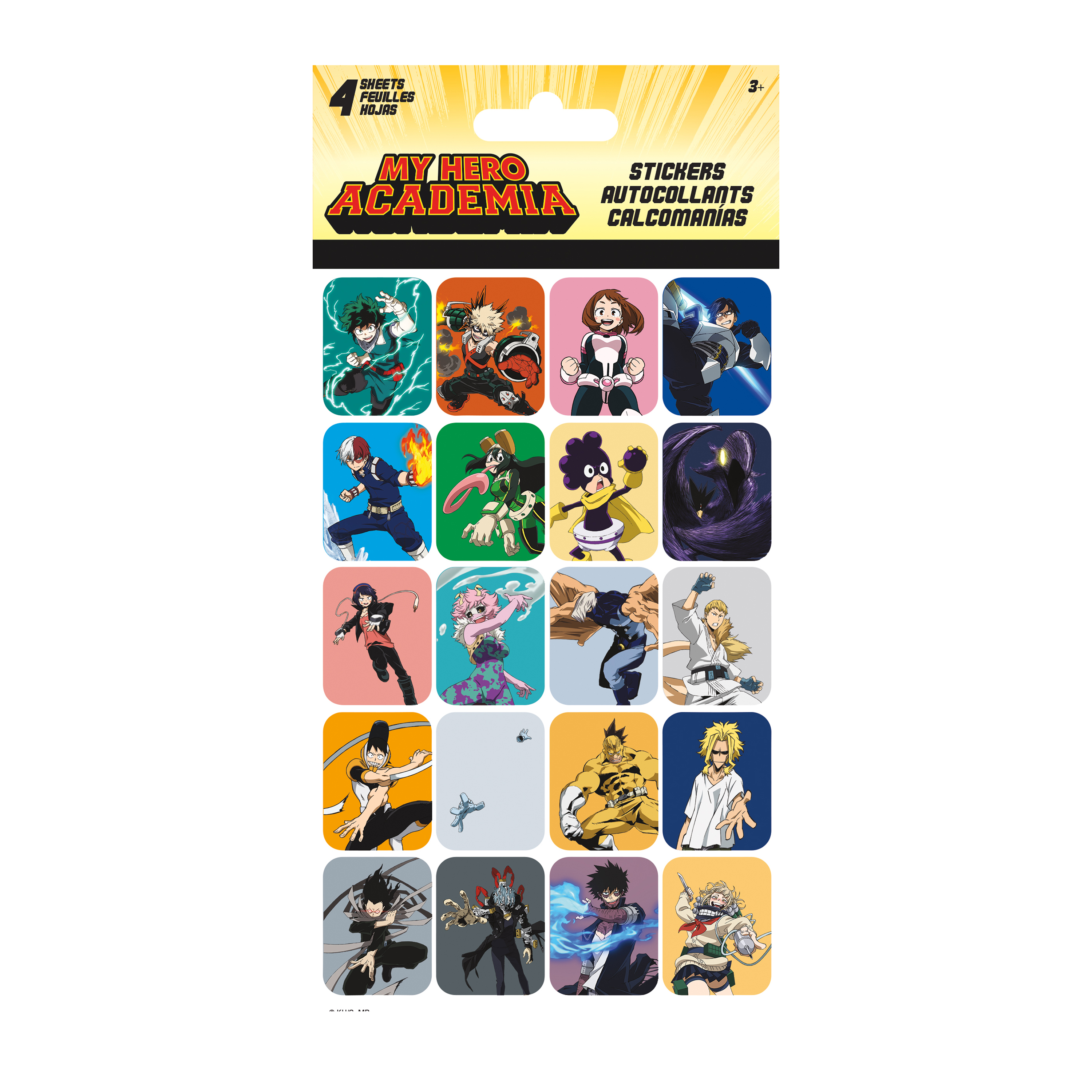 My Hero Academia Stickers 4-Sheets