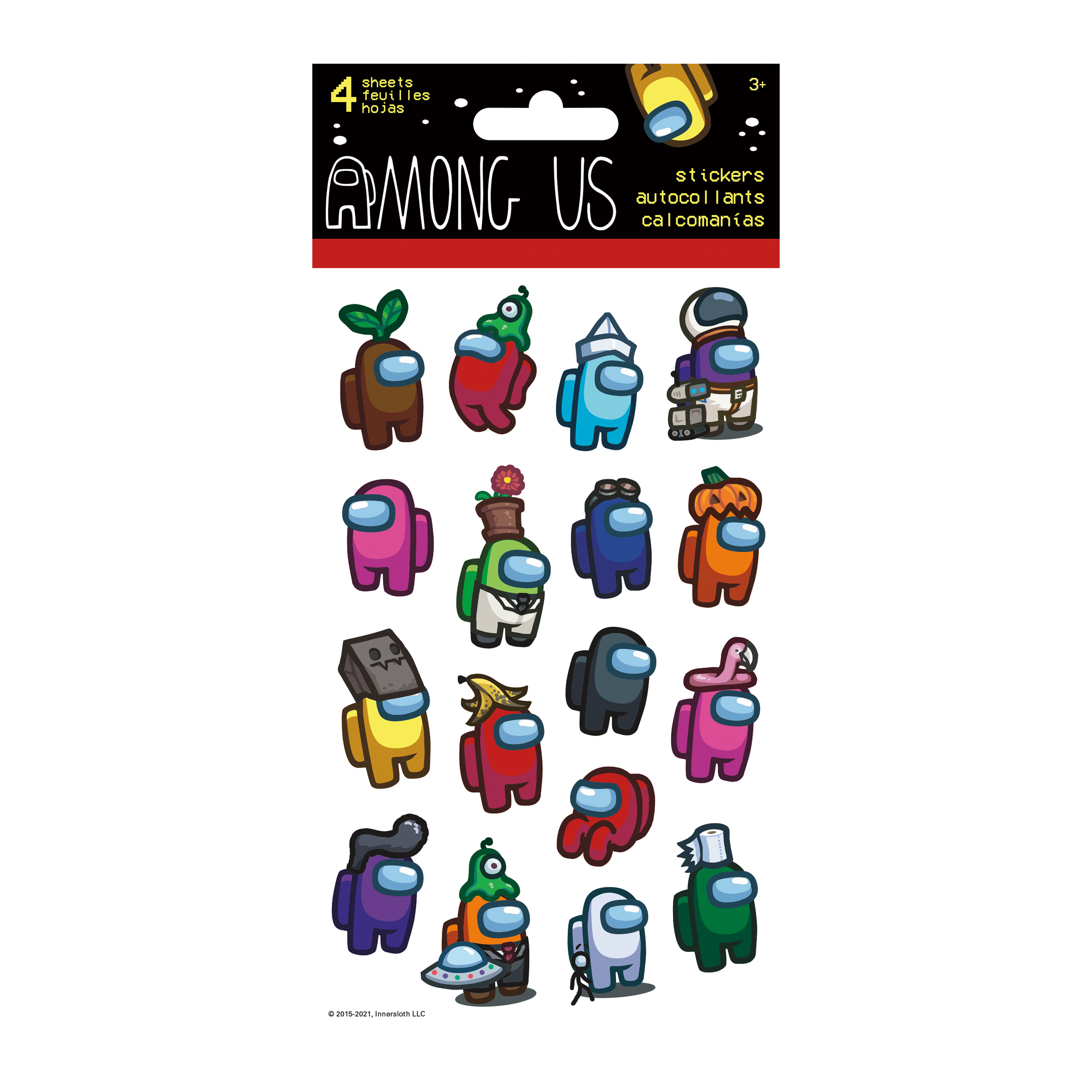 Among Us Stickers 4-Sheets