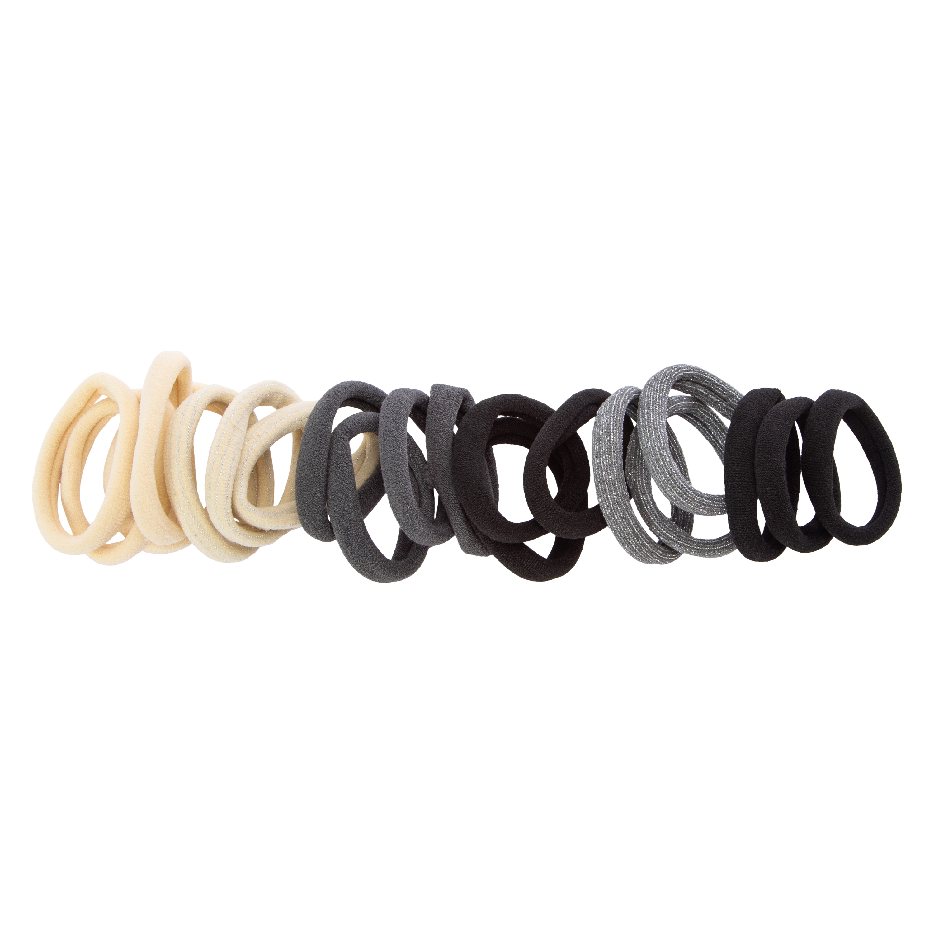 20-Piece Lycra Ponytail Holders