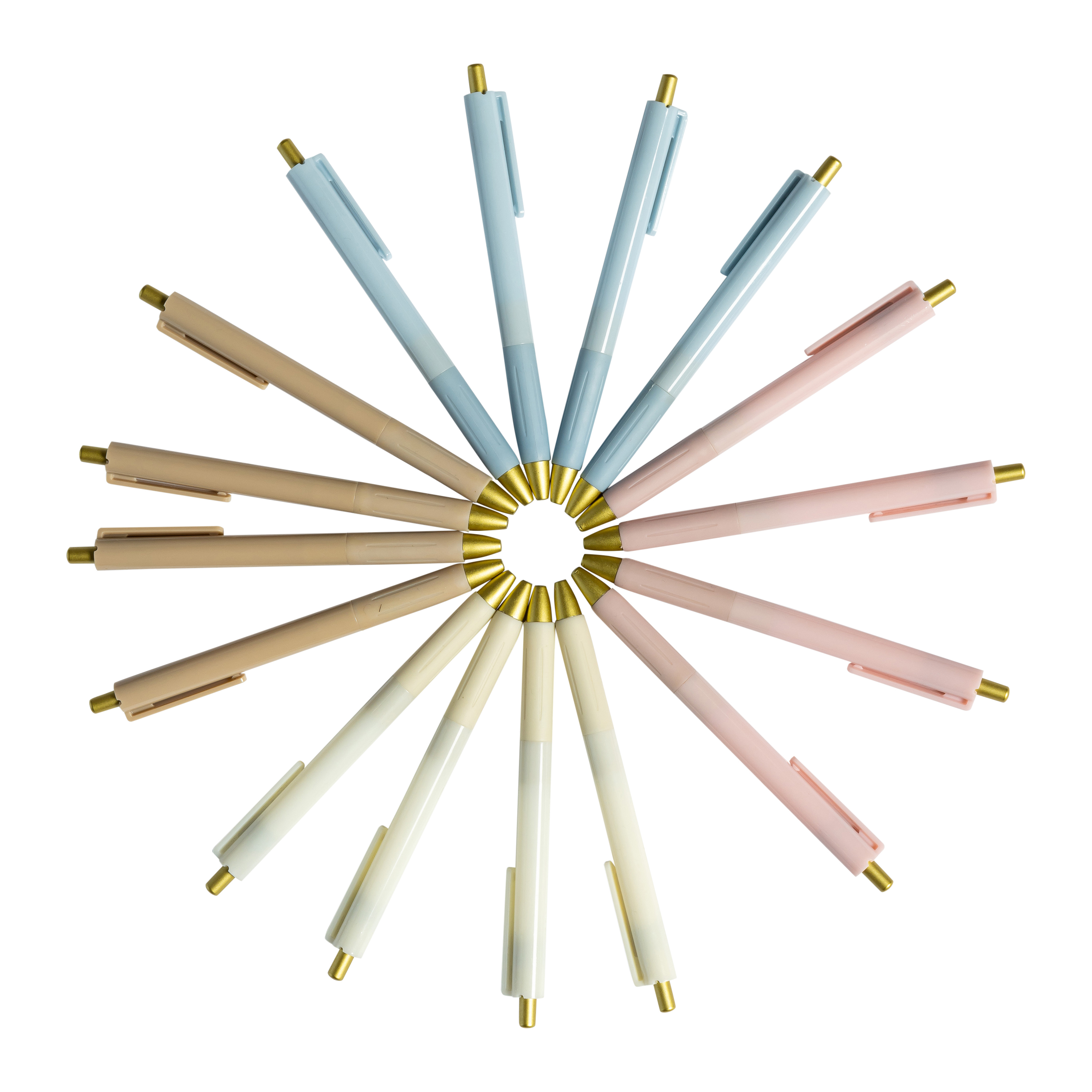 16-Count Metallic Click Pens