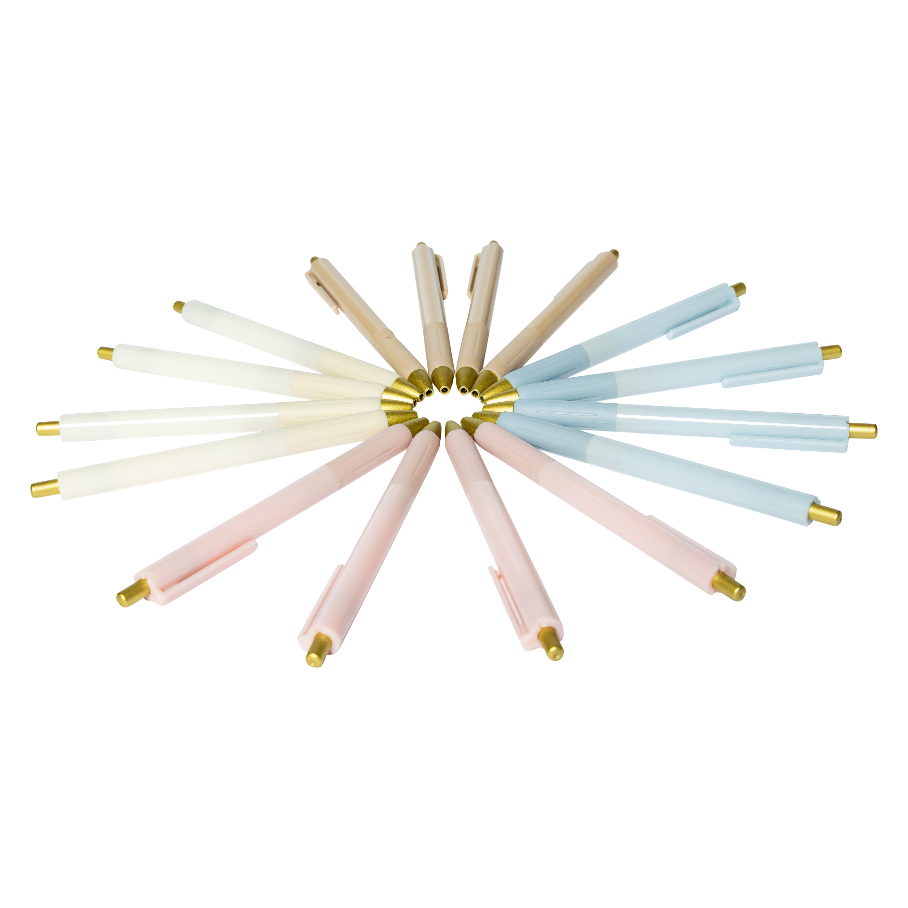 16-Count Metallic Click Pens
