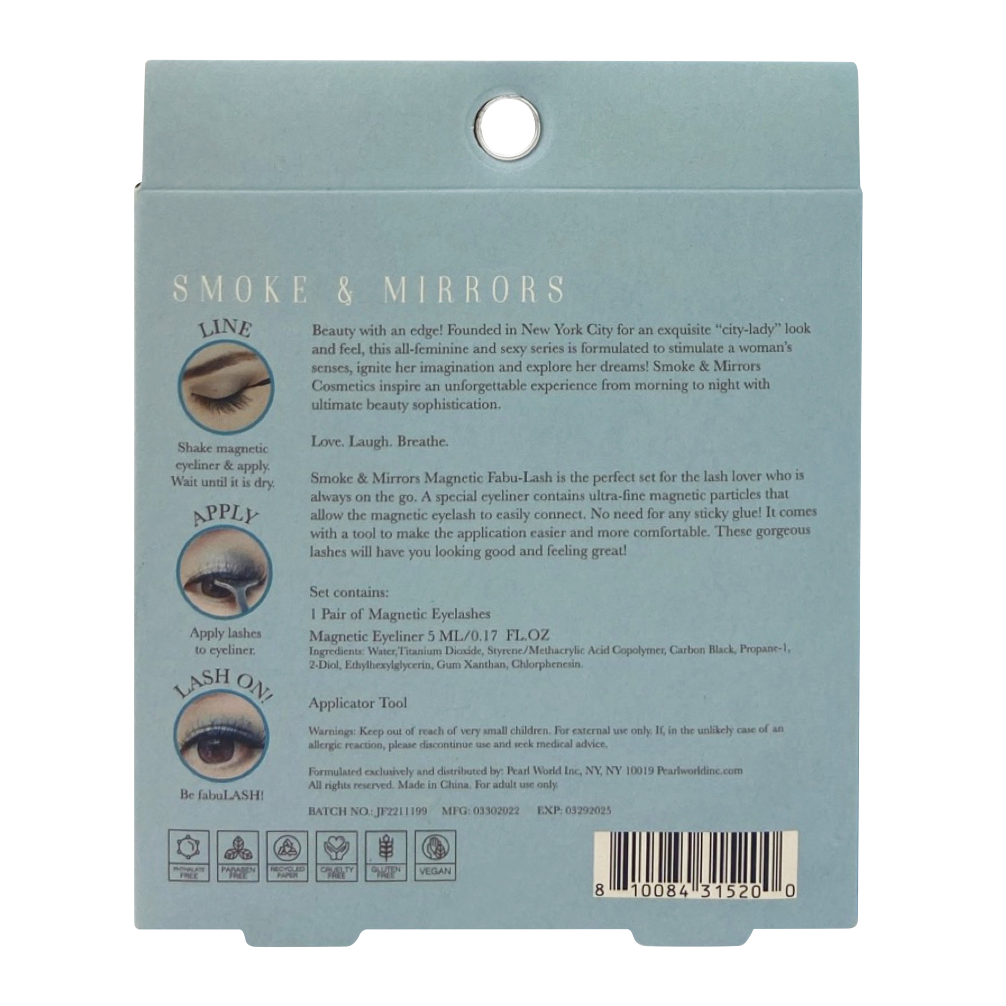 smoke & mirrors magnetic eyelashes