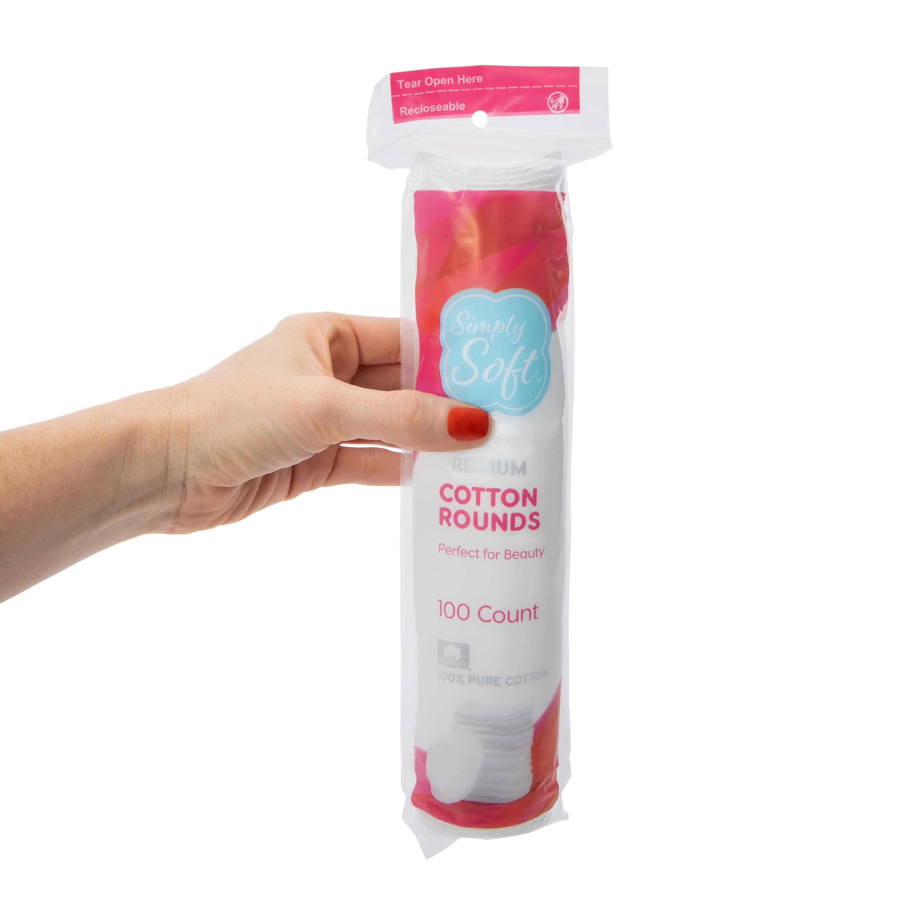 Simply Soft™ Premium Cotton Rounds 100-Count