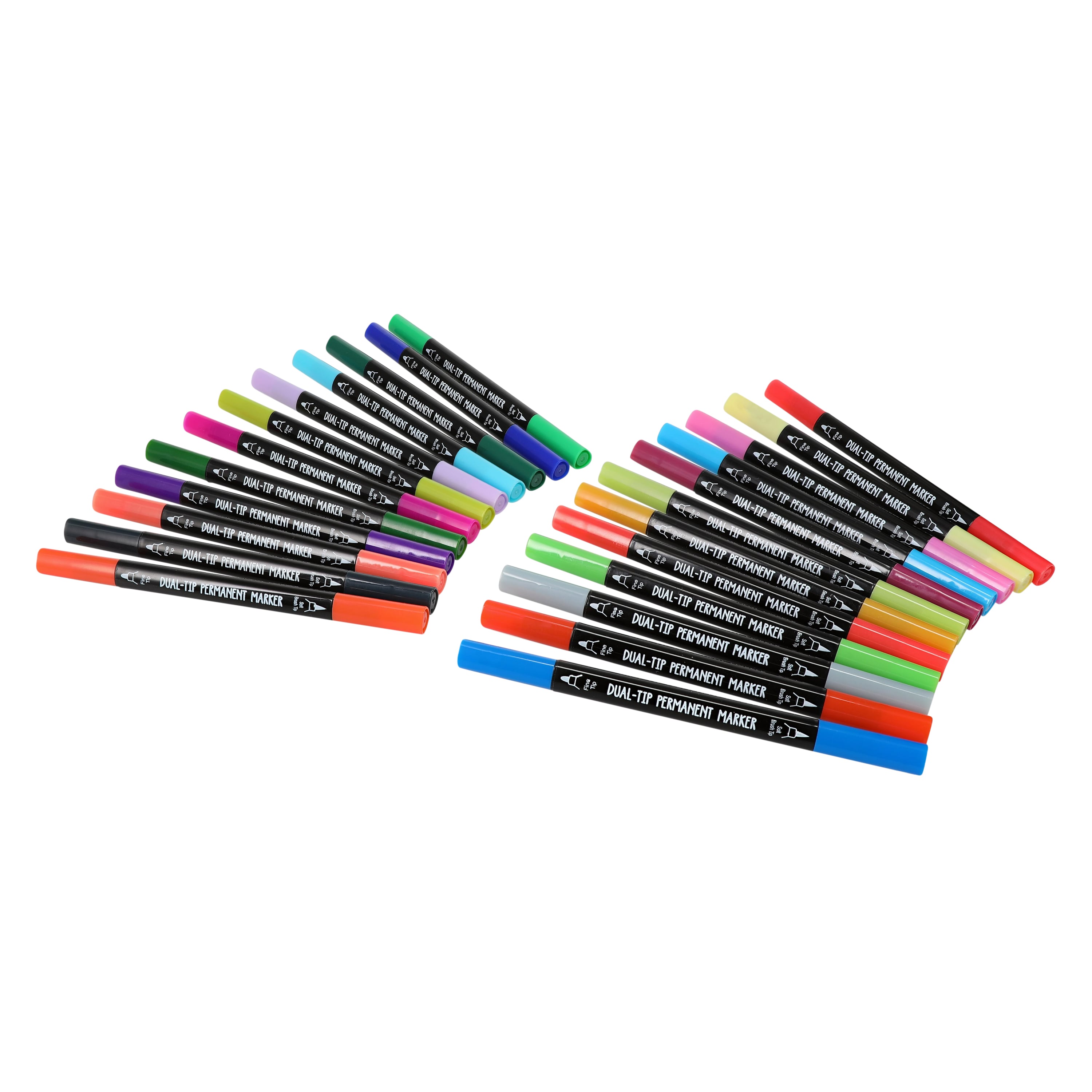 Marcadores Permanentes Doble Punta - Set de 24 Colores Vibrantes 4