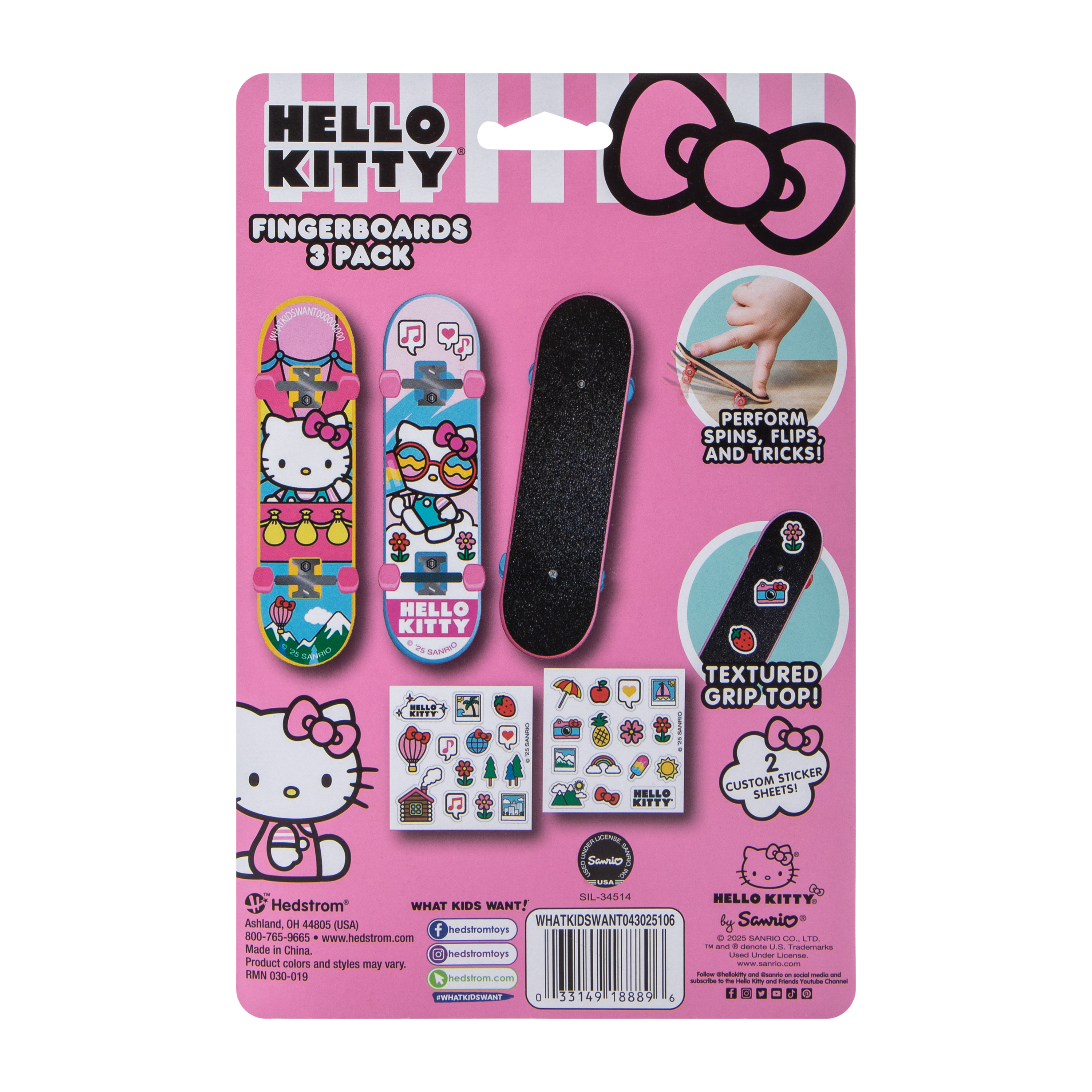Character Fingerboard Toy 3-Pack