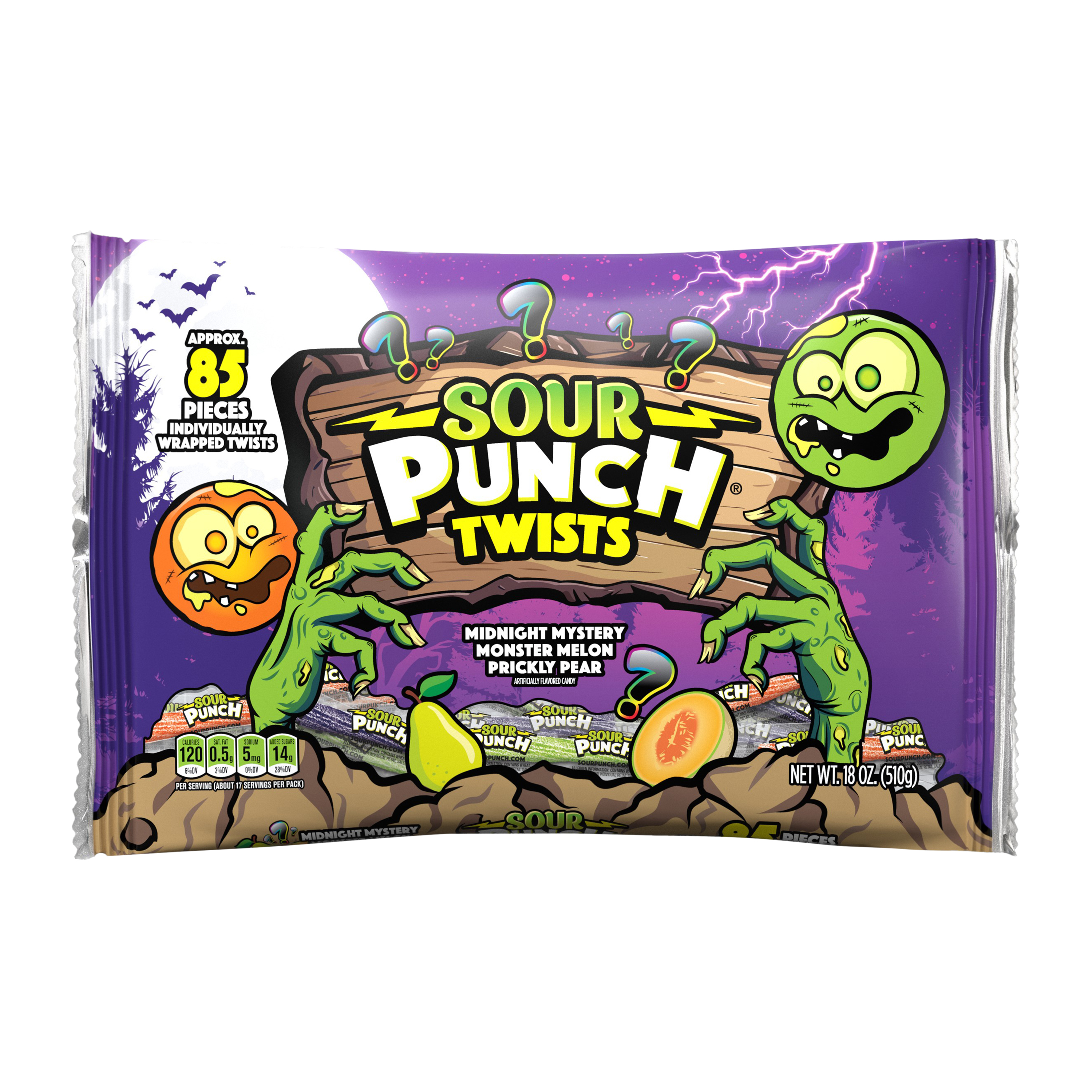 Sour Punch Twists Halloween Candy 18oz