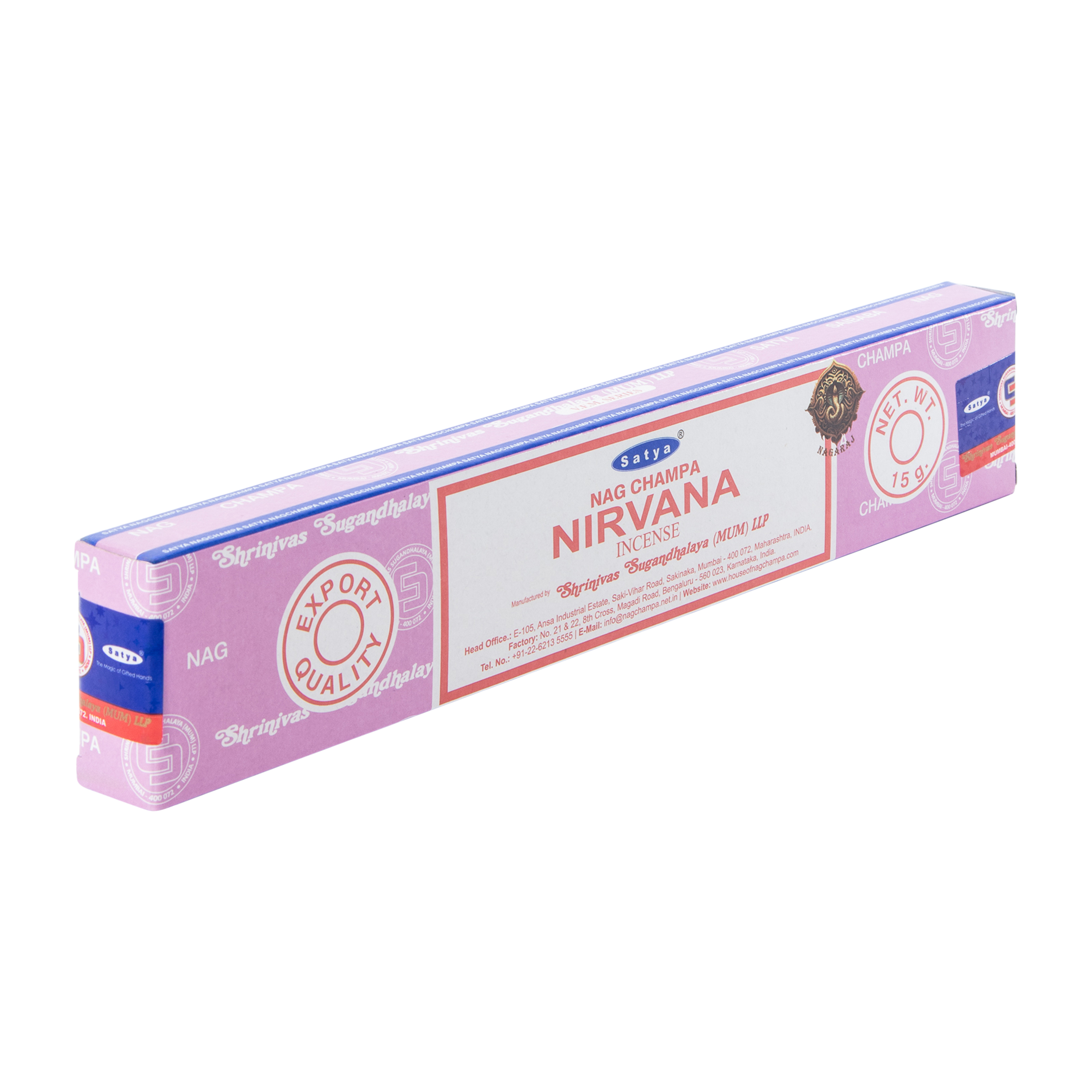 satya® nag champa nirvana incense sticks