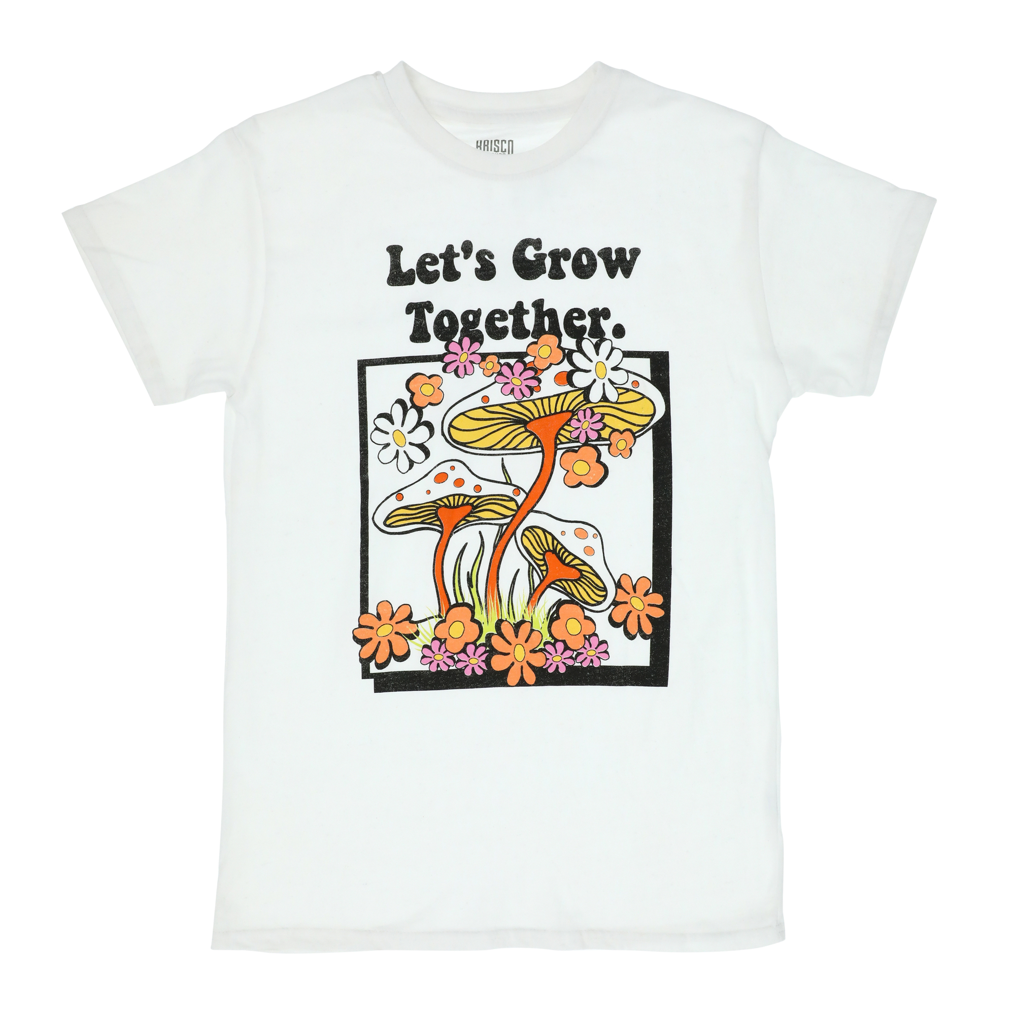 Let's Grow Together' Mushroom Graphic Tee