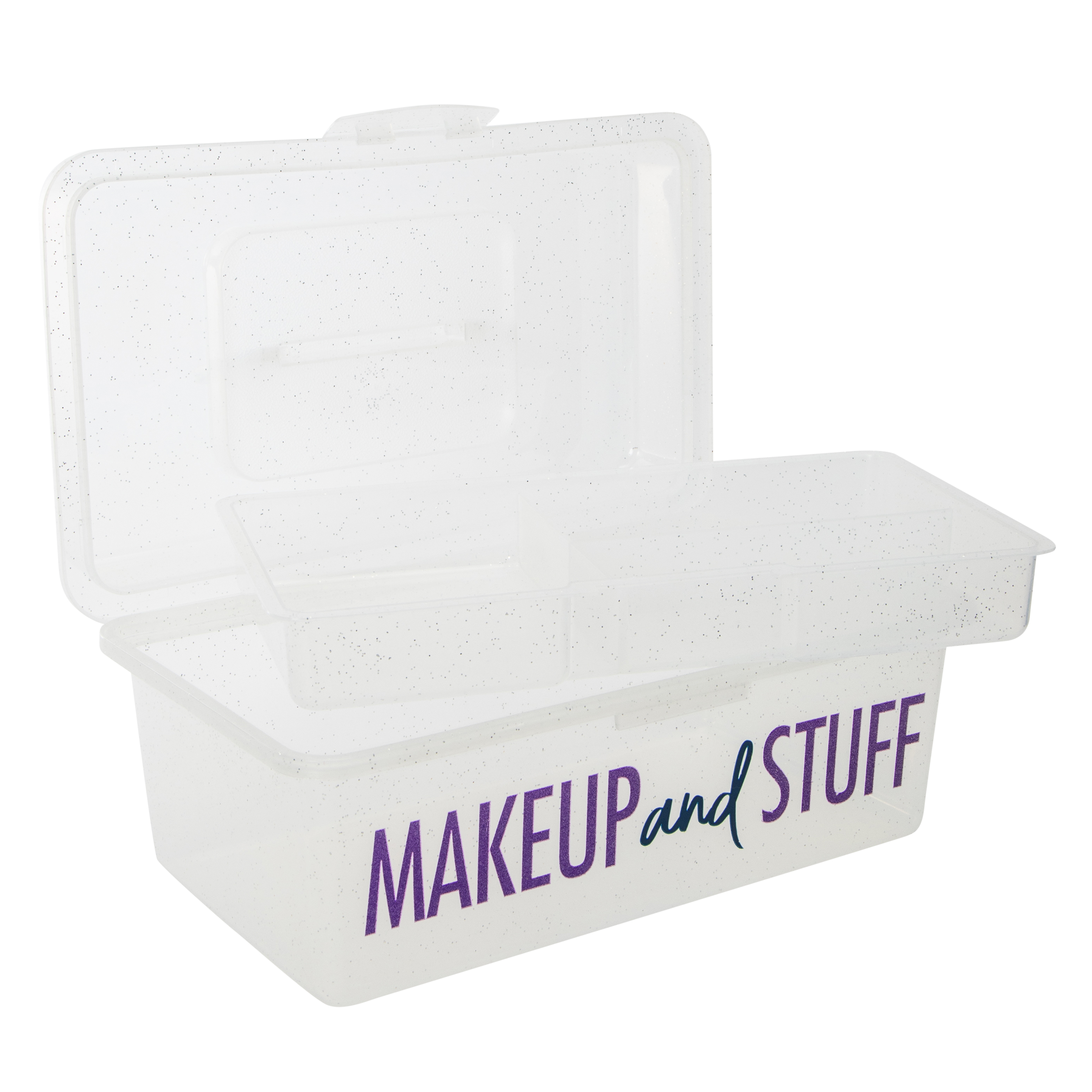 Makeup Organizer Box With Tray 9.6in x 5.6in