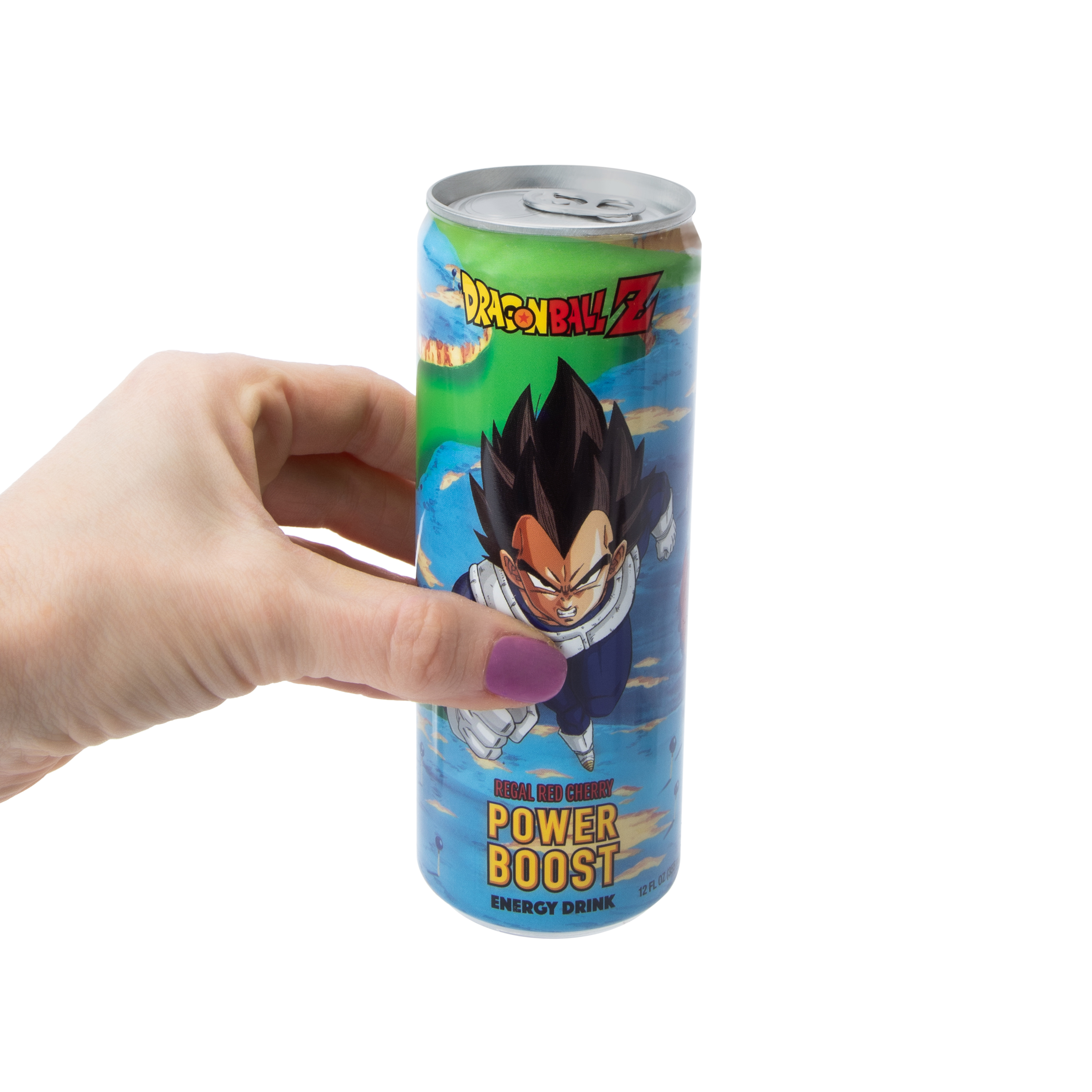 Dragon Ball Z Regal Red Cherry Power Boost Energy Drink 12oz