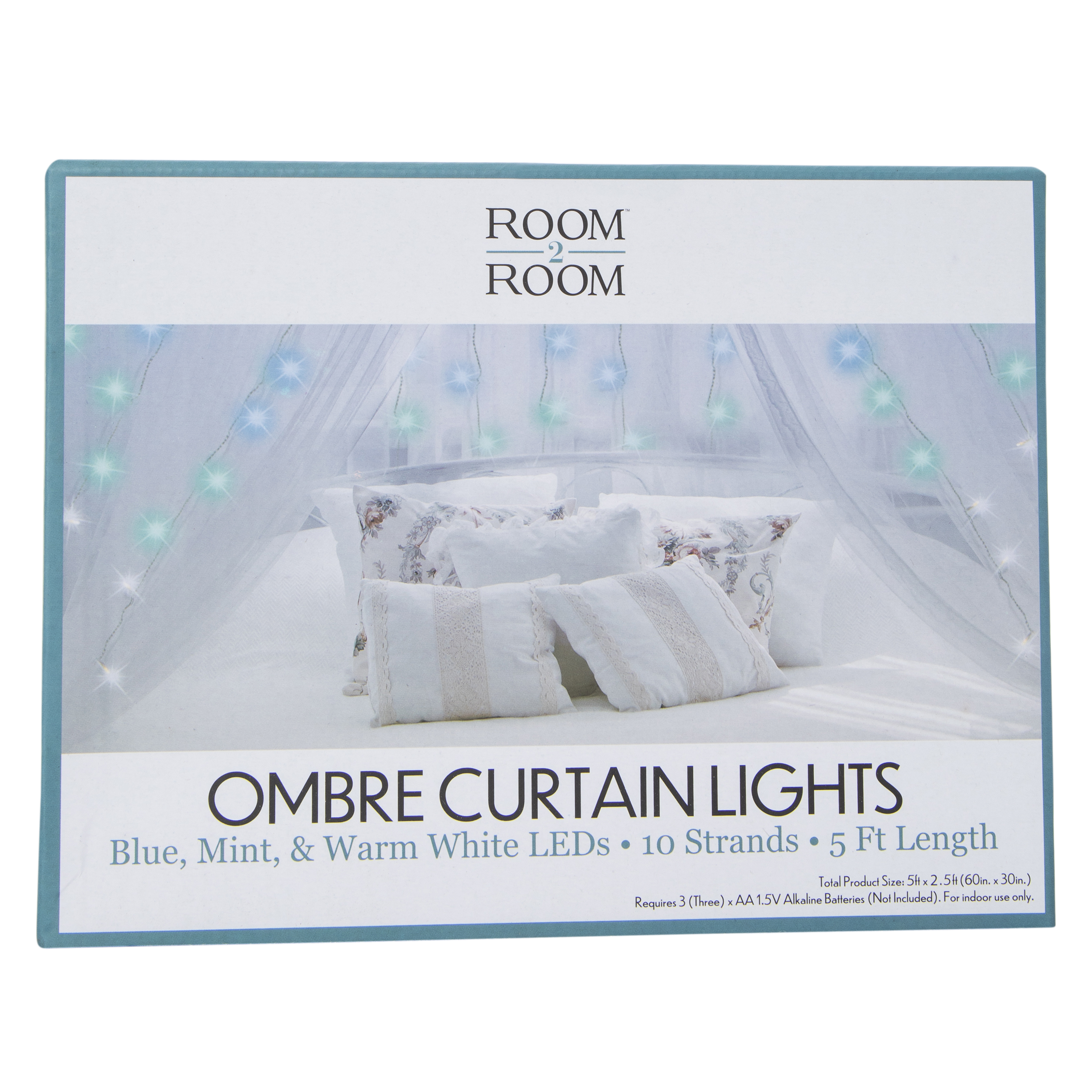 LED Curtain Lights 10 Strands, 5ft