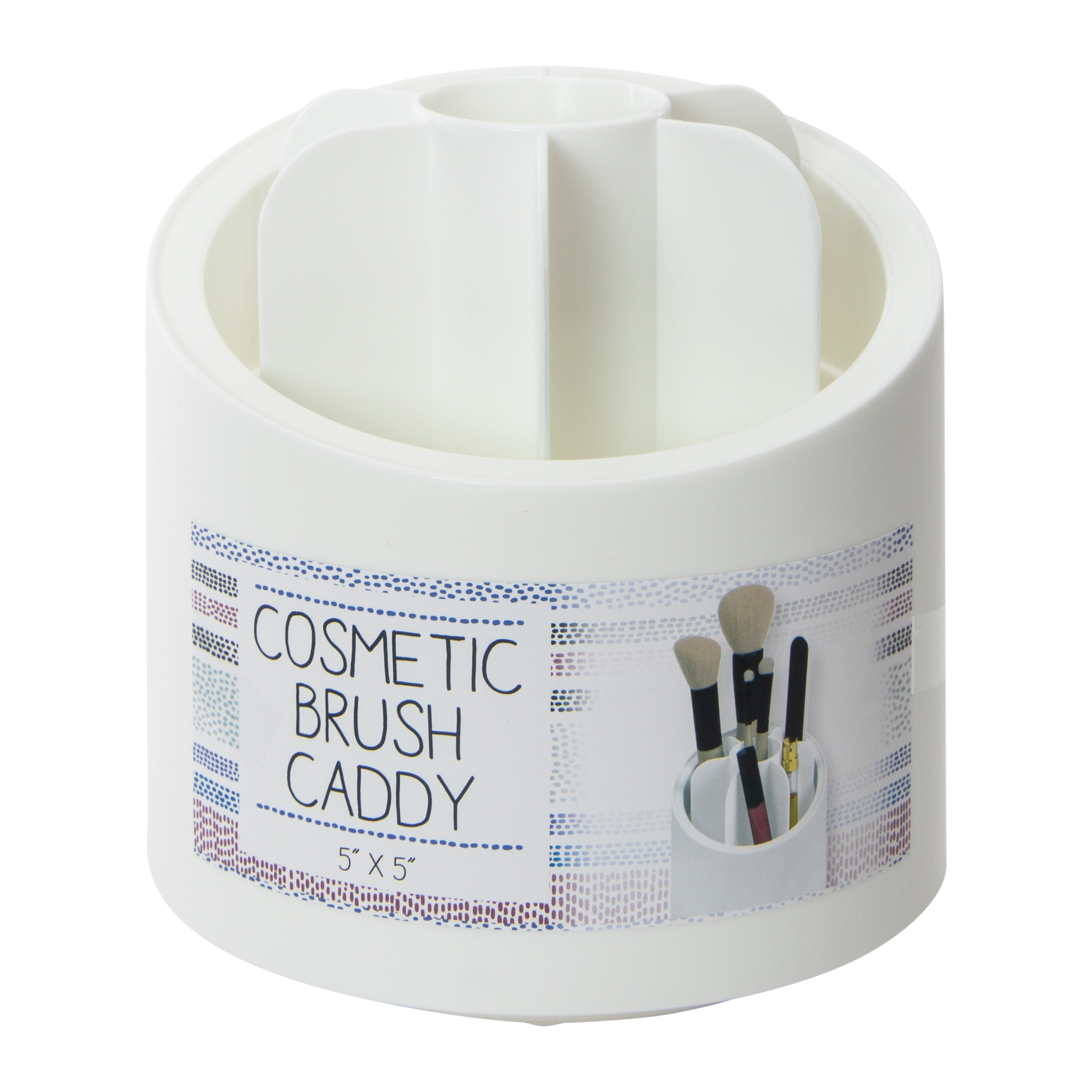Rotating Makeup Brush Organizer 5in