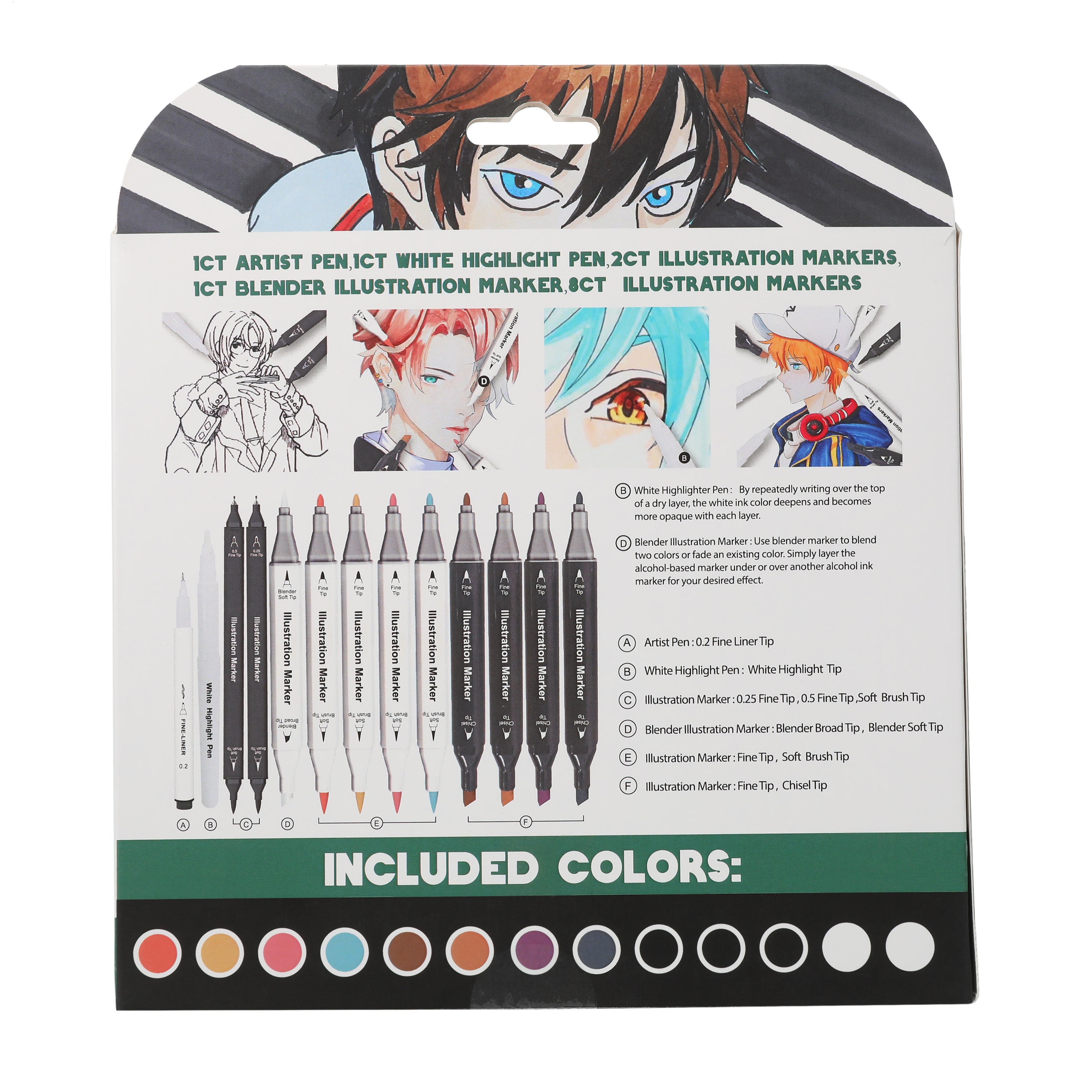 Manga Drawing Set 13-Piece