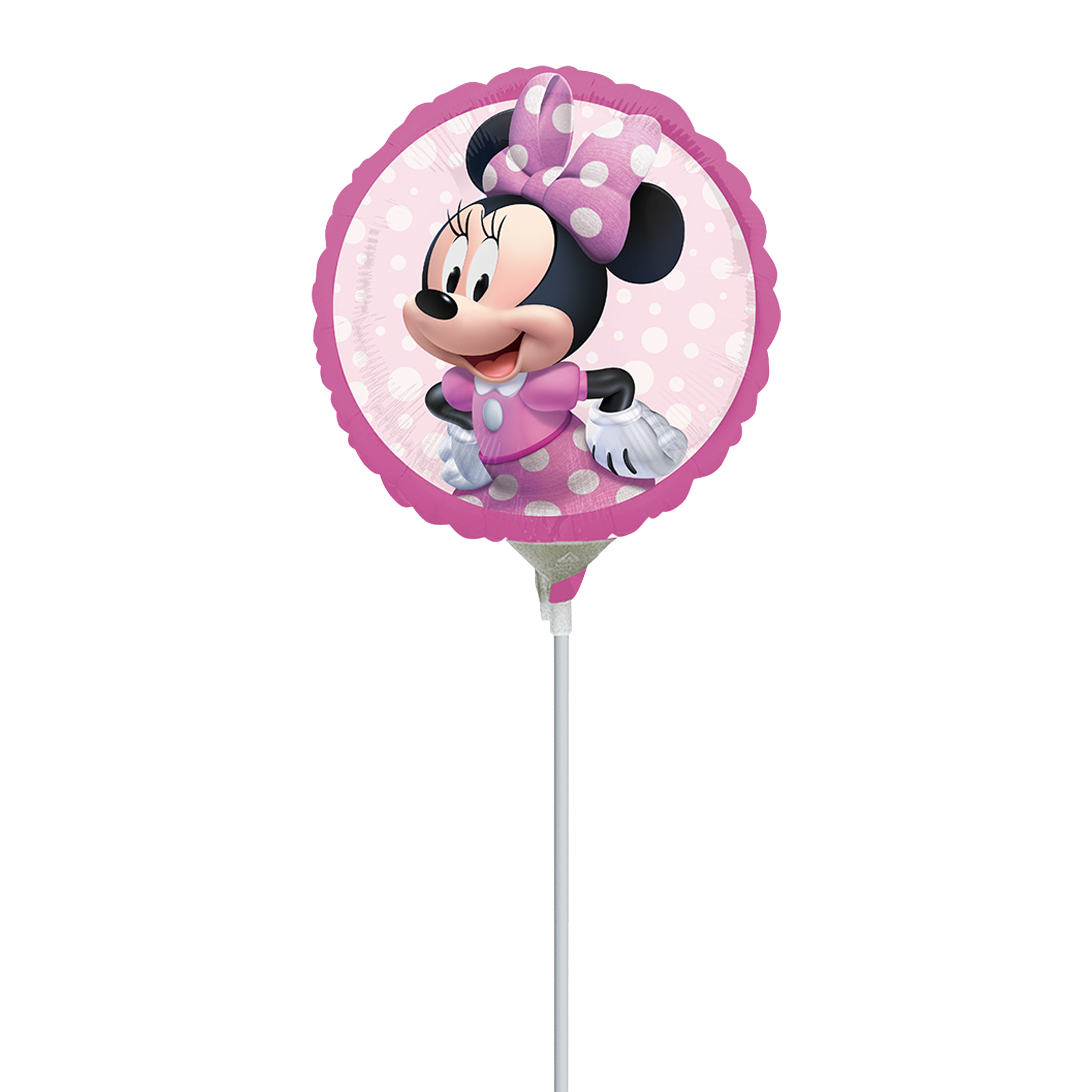 Minnie Mouse Pre-Inflated Stick Balloon 9in