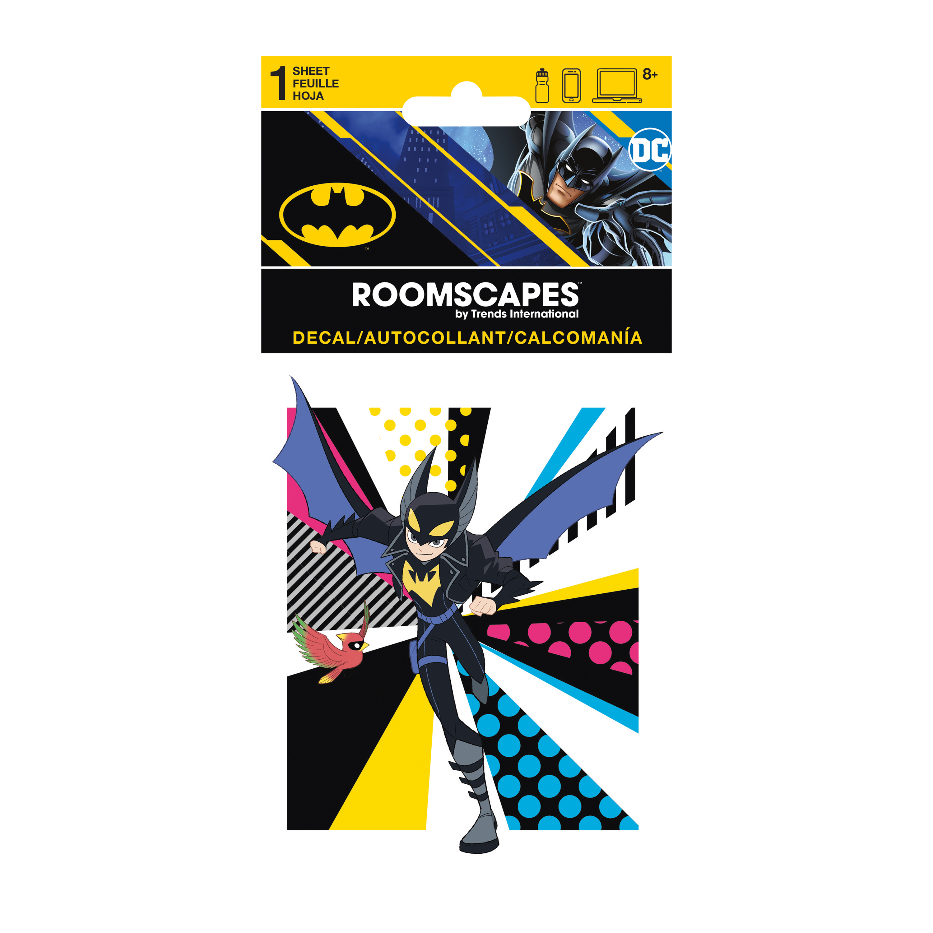 DC Comics™ Batman™ Manga Sticker Decal 4in x 8in